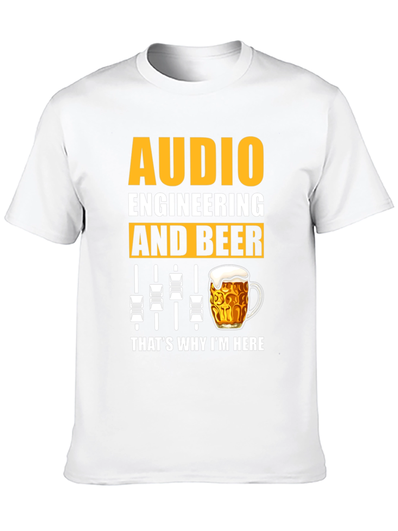 Audio Engineering & Beer Graphic T-Shirt