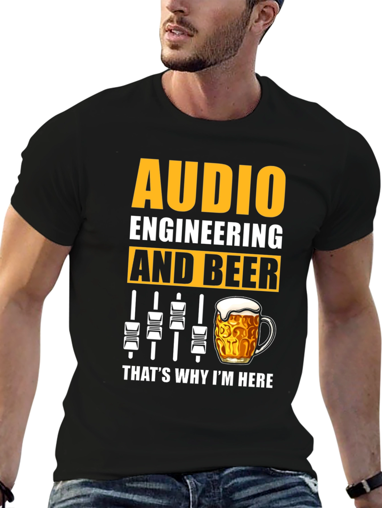 Audio Engineering & Beer Graphic T-Shirt