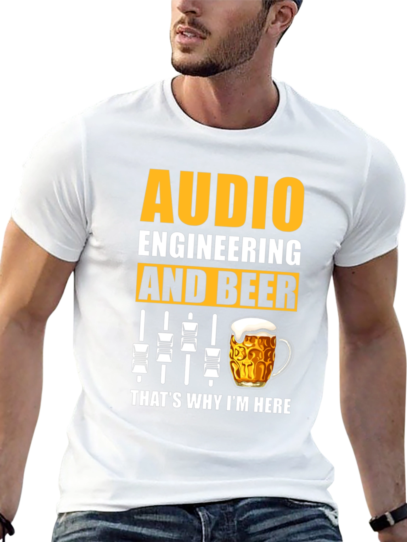 Audio Engineering & Beer Graphic T-Shirt