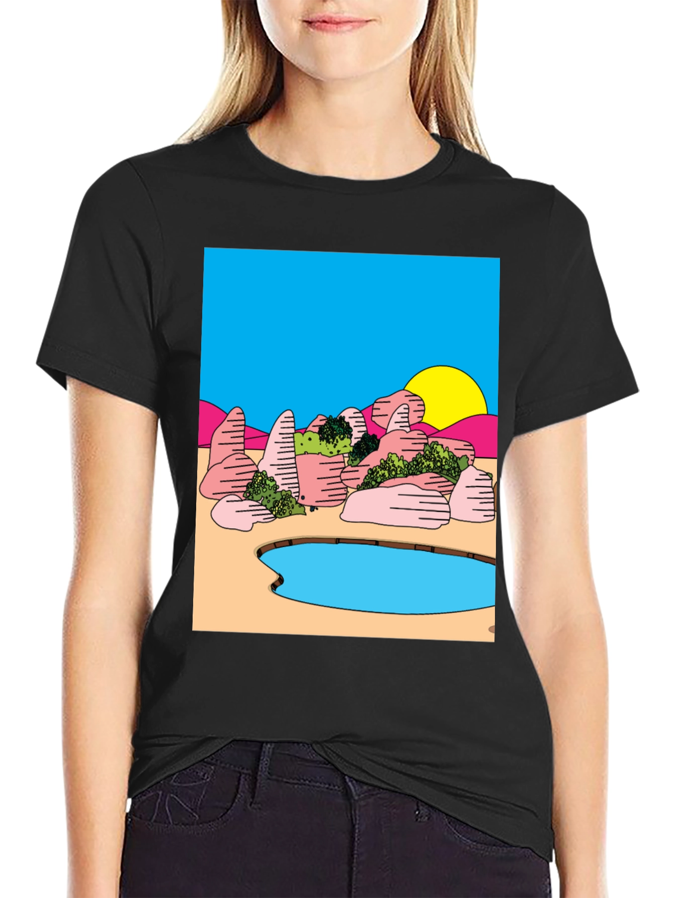 Surreal Landscape Graphic Tee