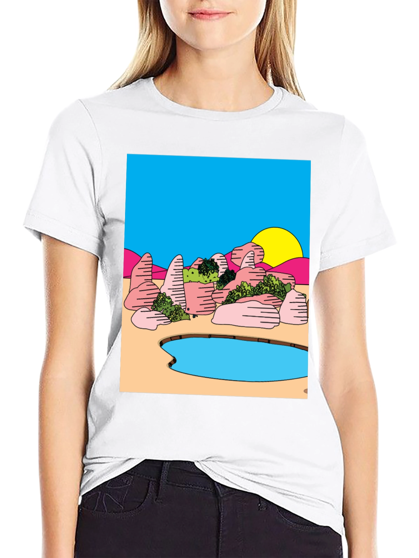 Surreal Landscape Graphic Tee