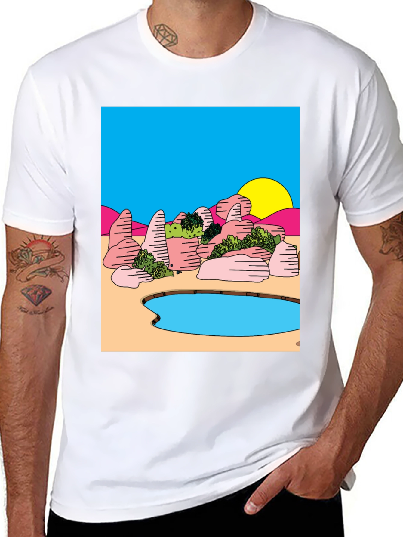 Surreal Landscape Graphic Tee