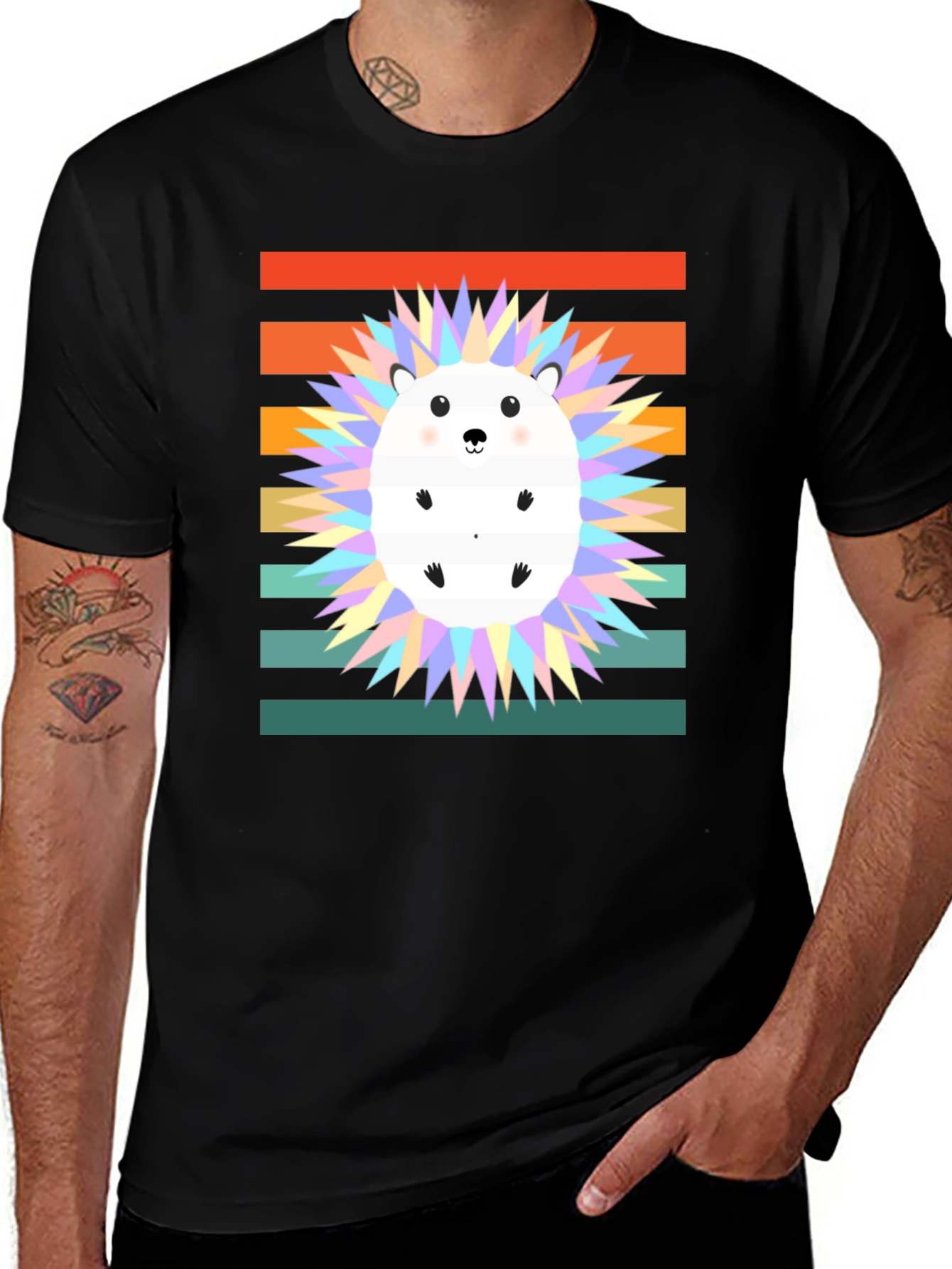 Retro Hedgehog Graphic Tee