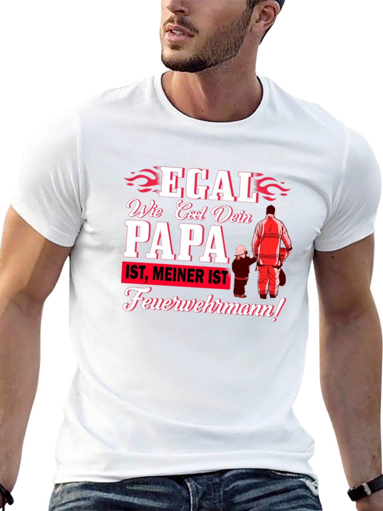 Cool Dad Firefighter T-Shirt