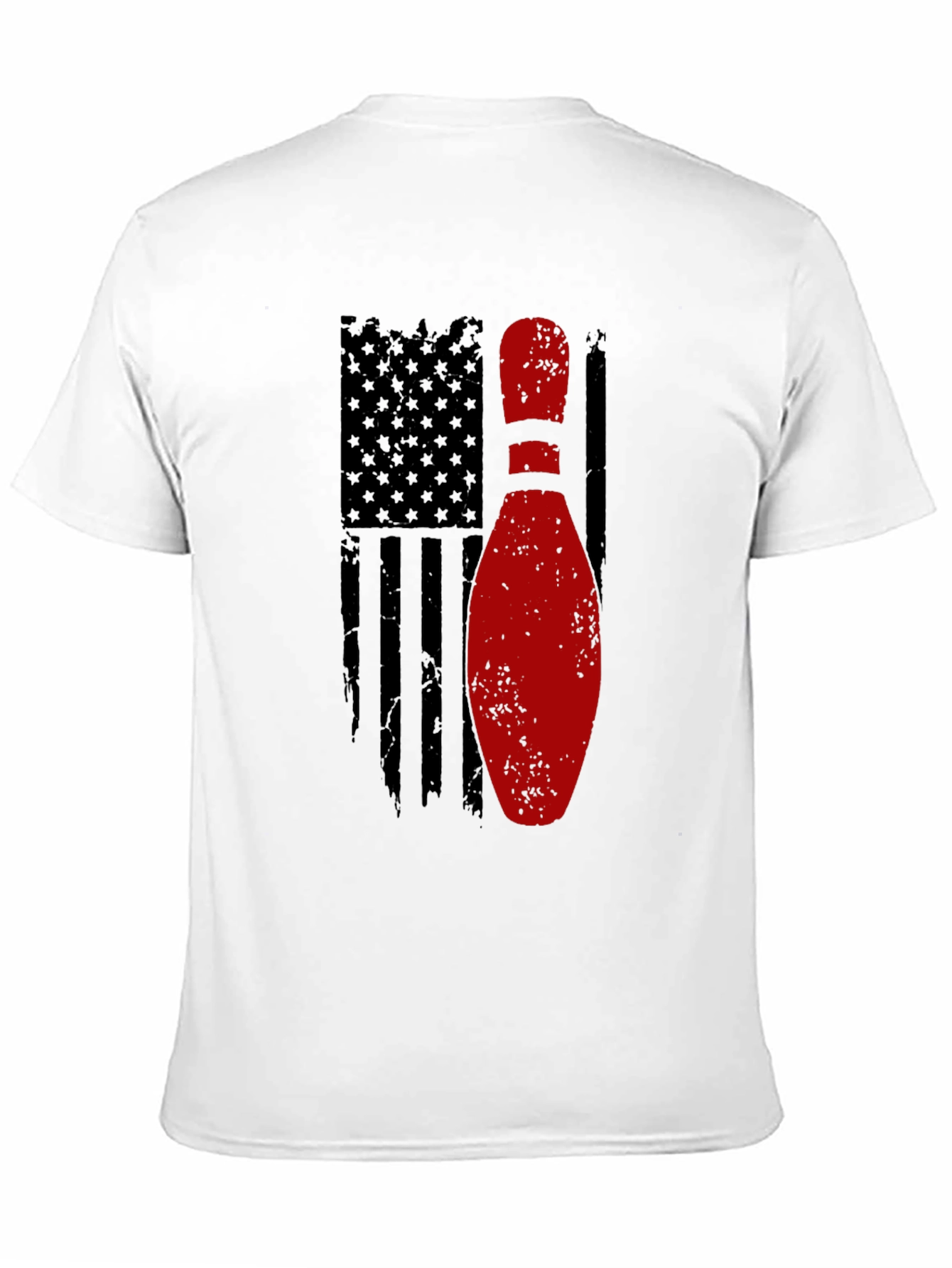Bowling Pin Flag Graphic Tee - American Pride