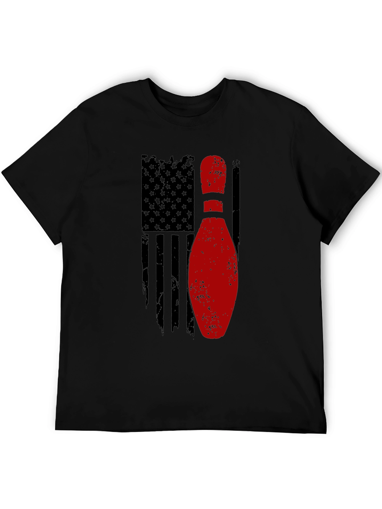 Bowling Pin Flag Graphic Tee - American Pride