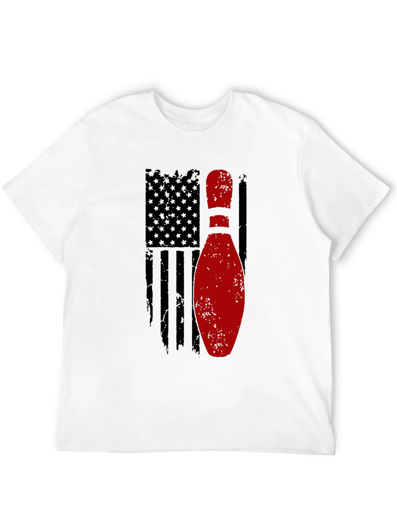 Bowling Pin Flag Graphic Tee - American Pride