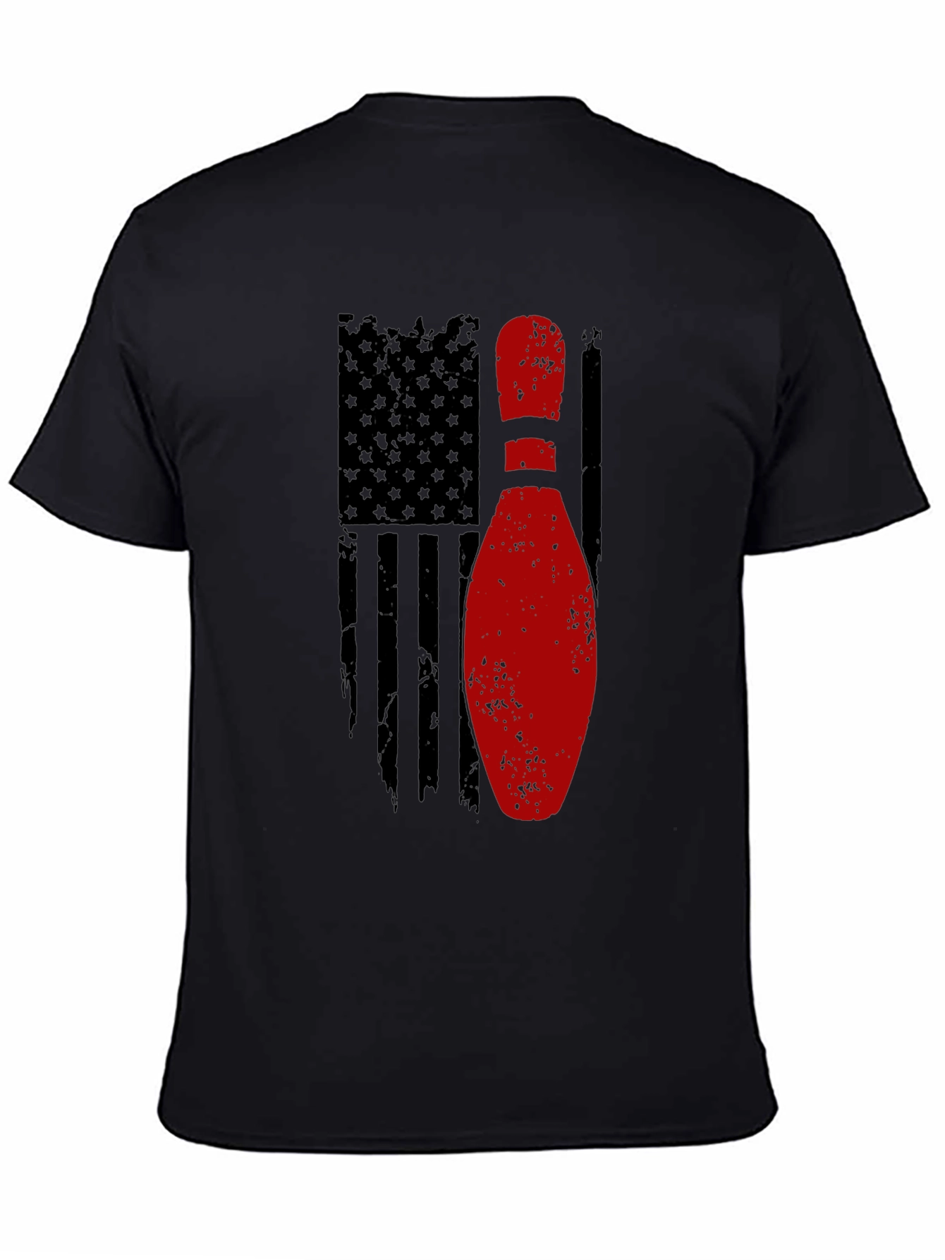 Bowling Pin Flag Graphic Tee - American Pride
