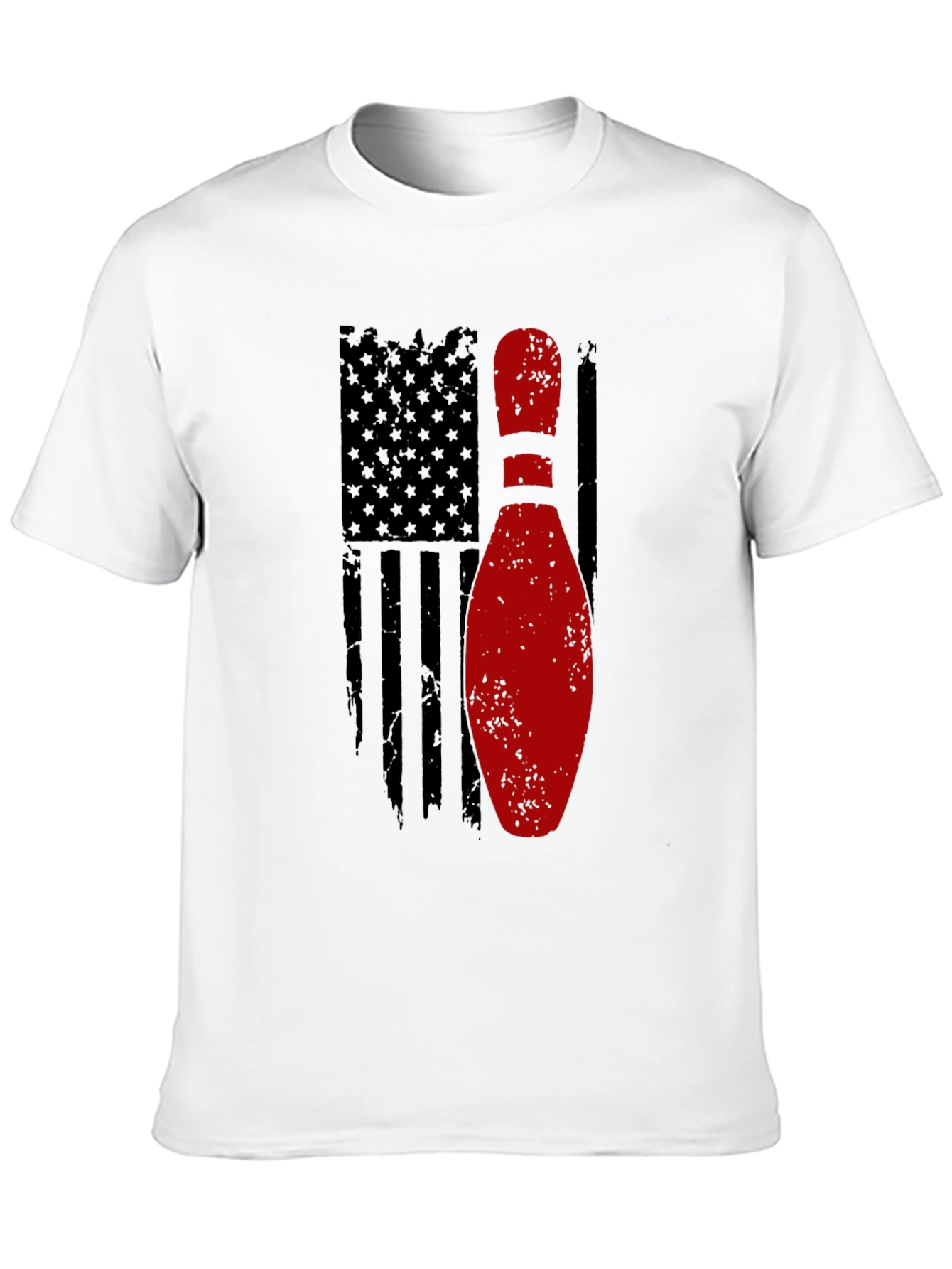 Bowling Pin Flag Graphic Tee - American Pride
