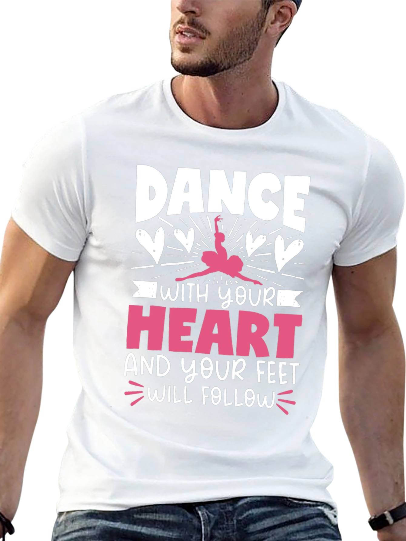 Dance with Your Heart Graphic Tee - Black