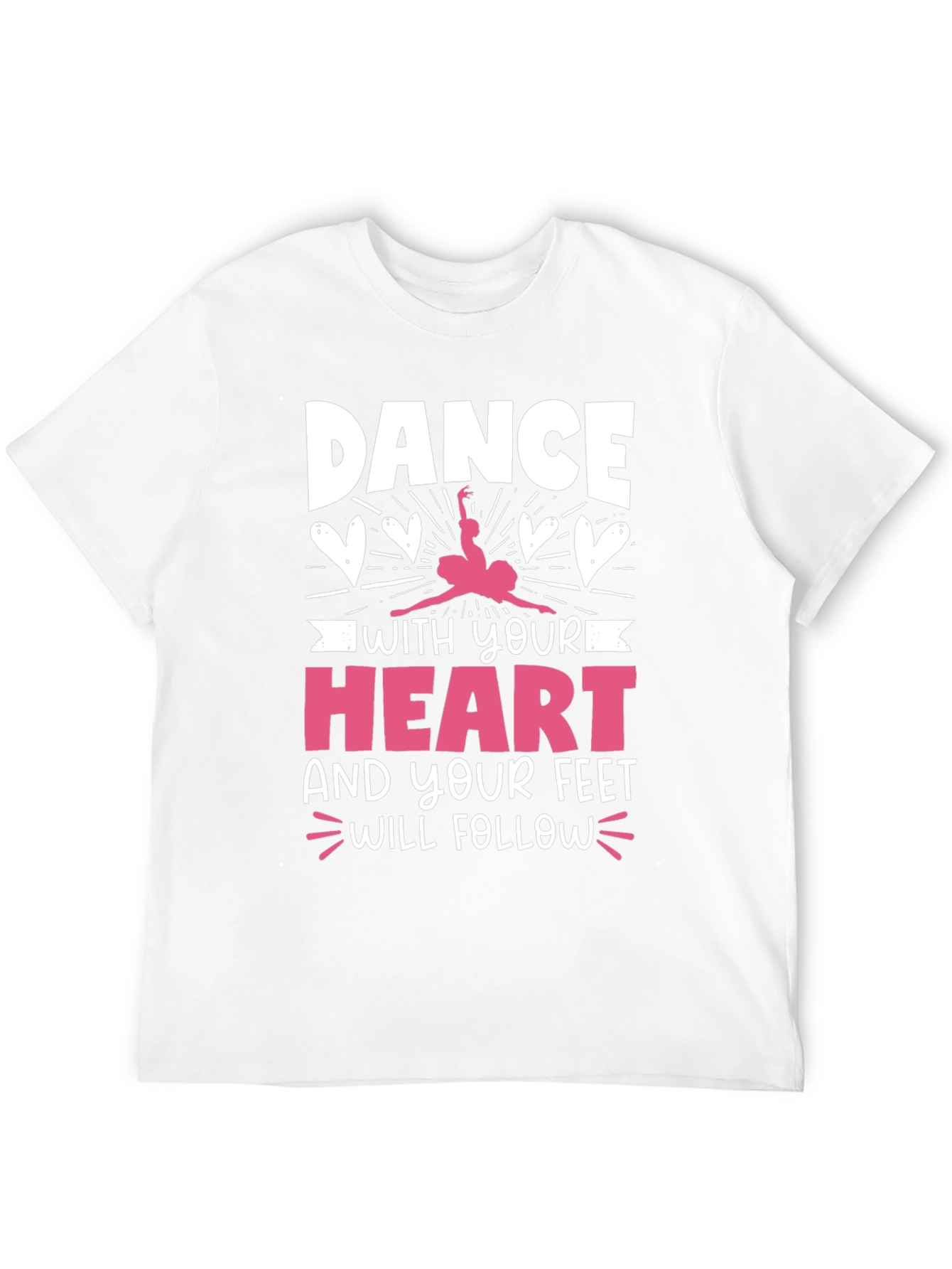 Dance with Your Heart Graphic Tee - Black