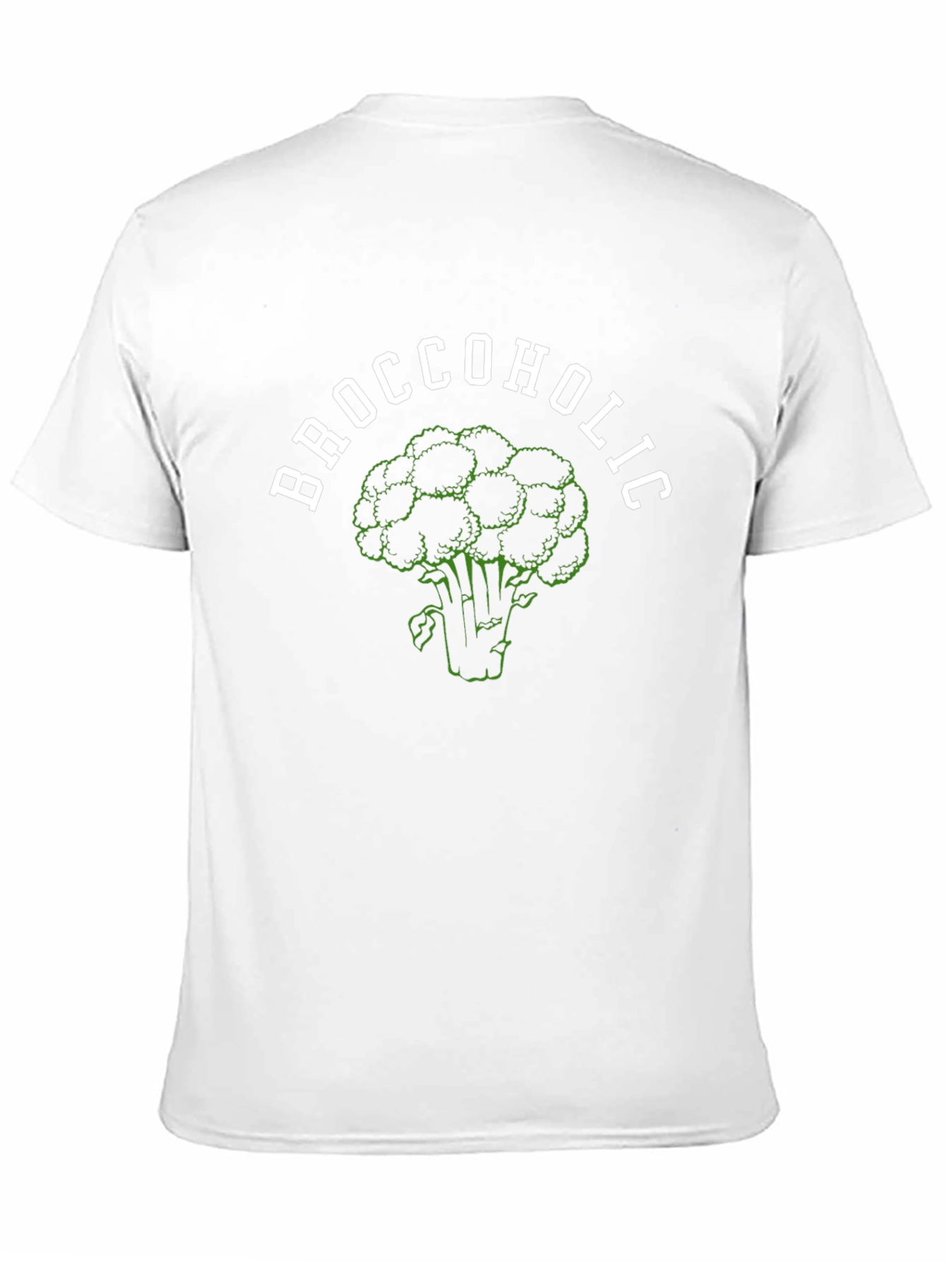 Broccoholic Black T-Shirt Funny Broccoli Lover Tee