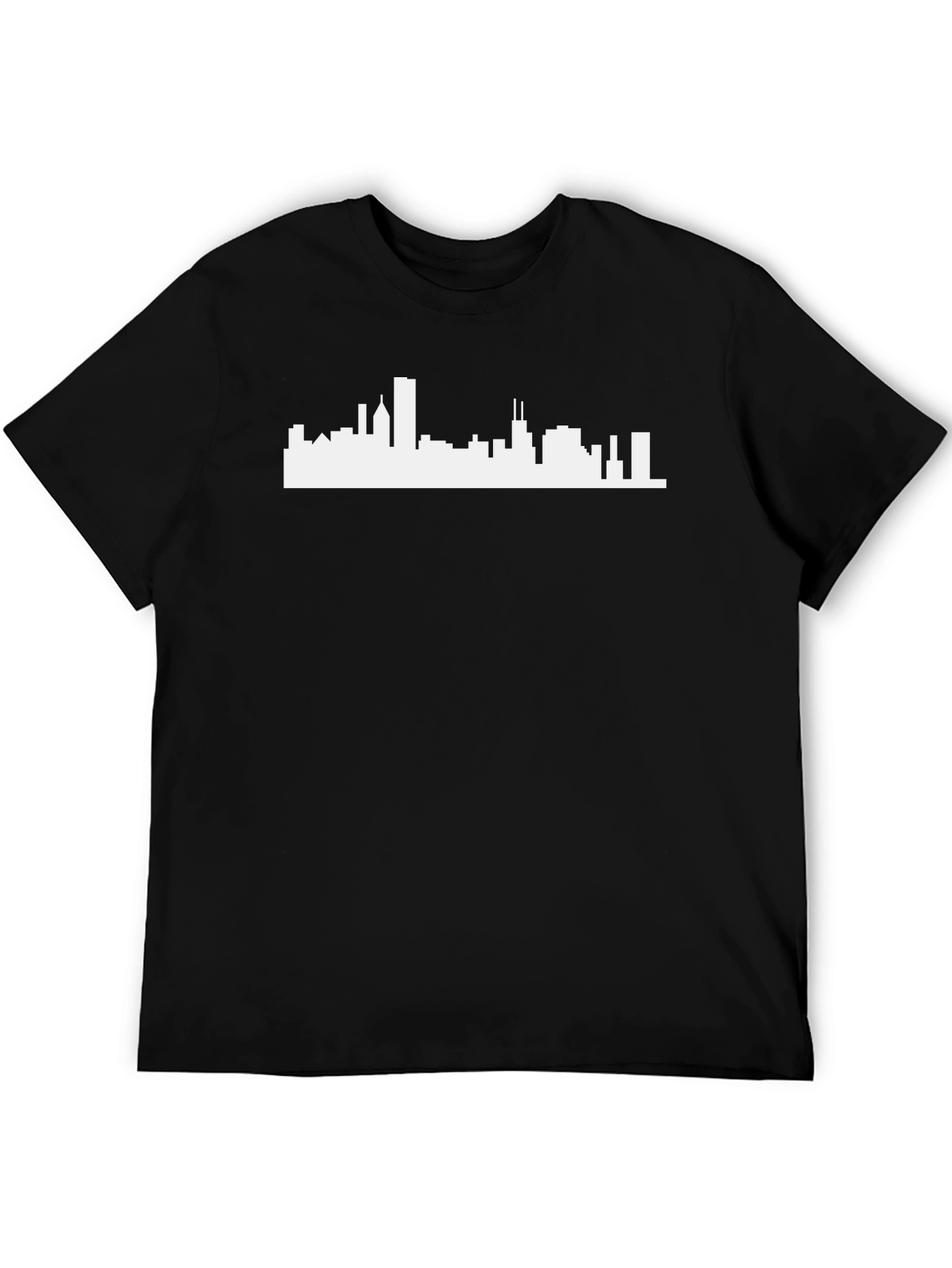 Cityscape Graphic Tee - Modern Black T-Shirt