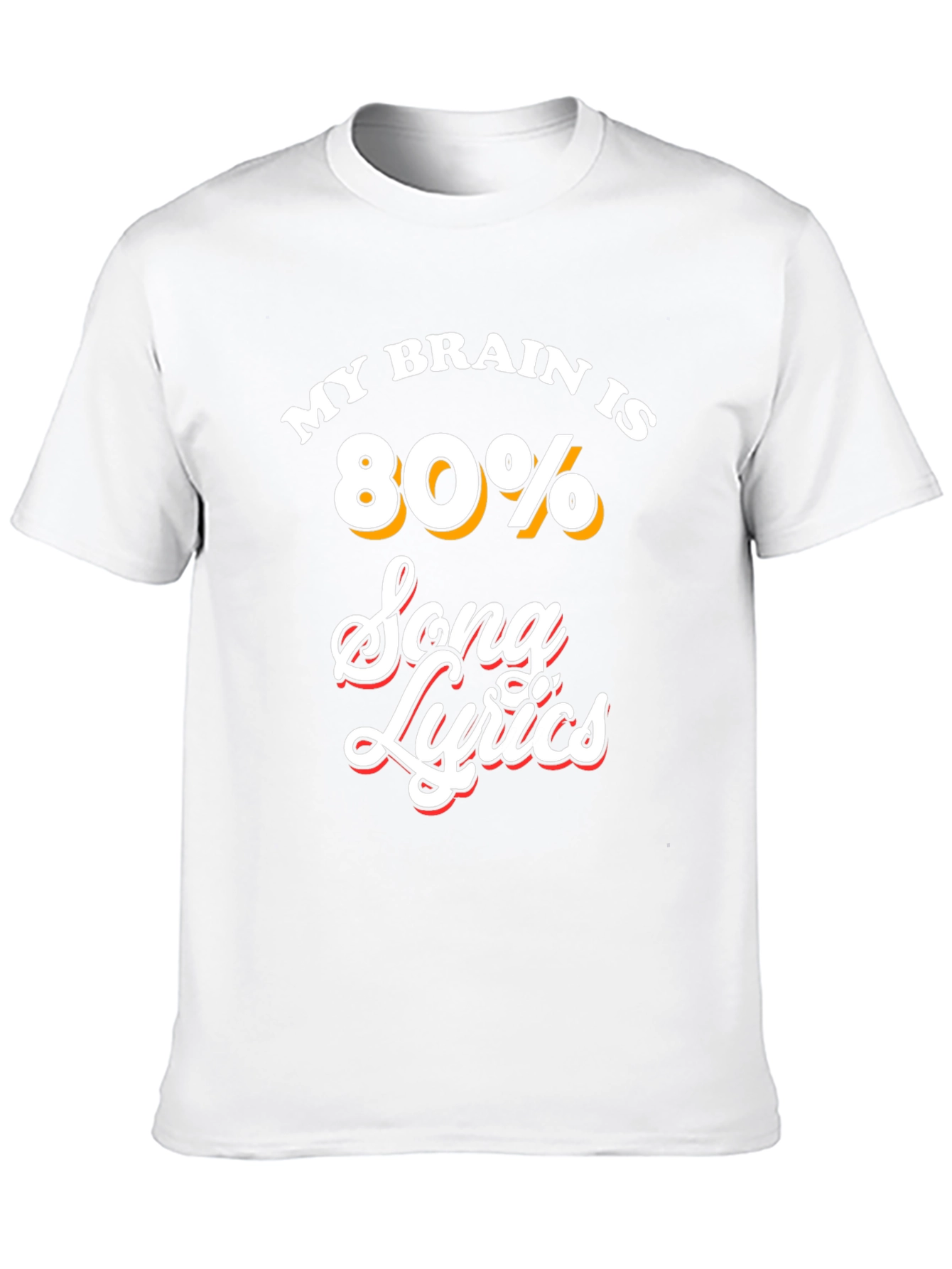 Song Lyrics T-Shirt - Funny Music Lover Tee