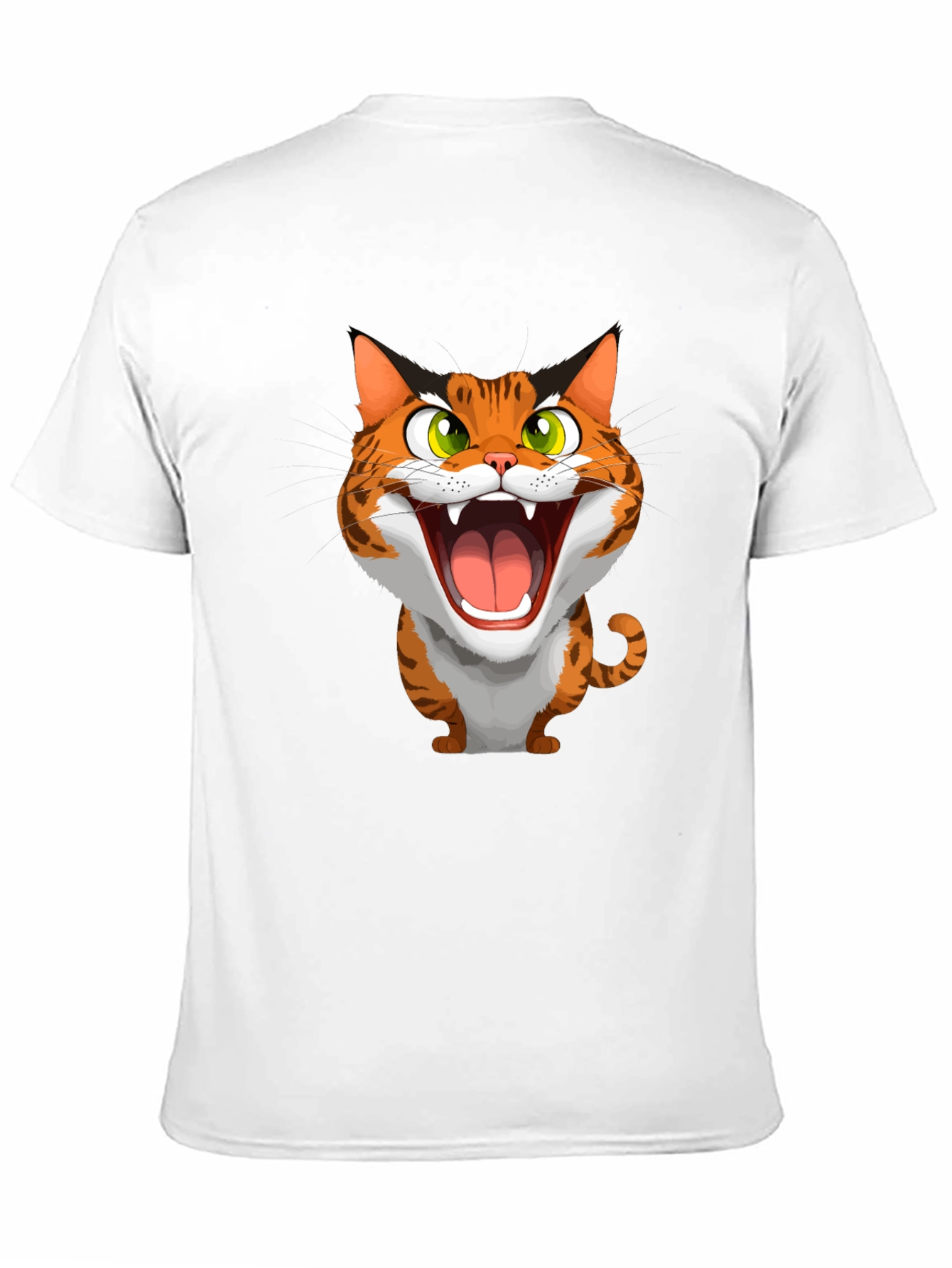 Roaring Cat Graphic Tee - Funny Animal Shirt