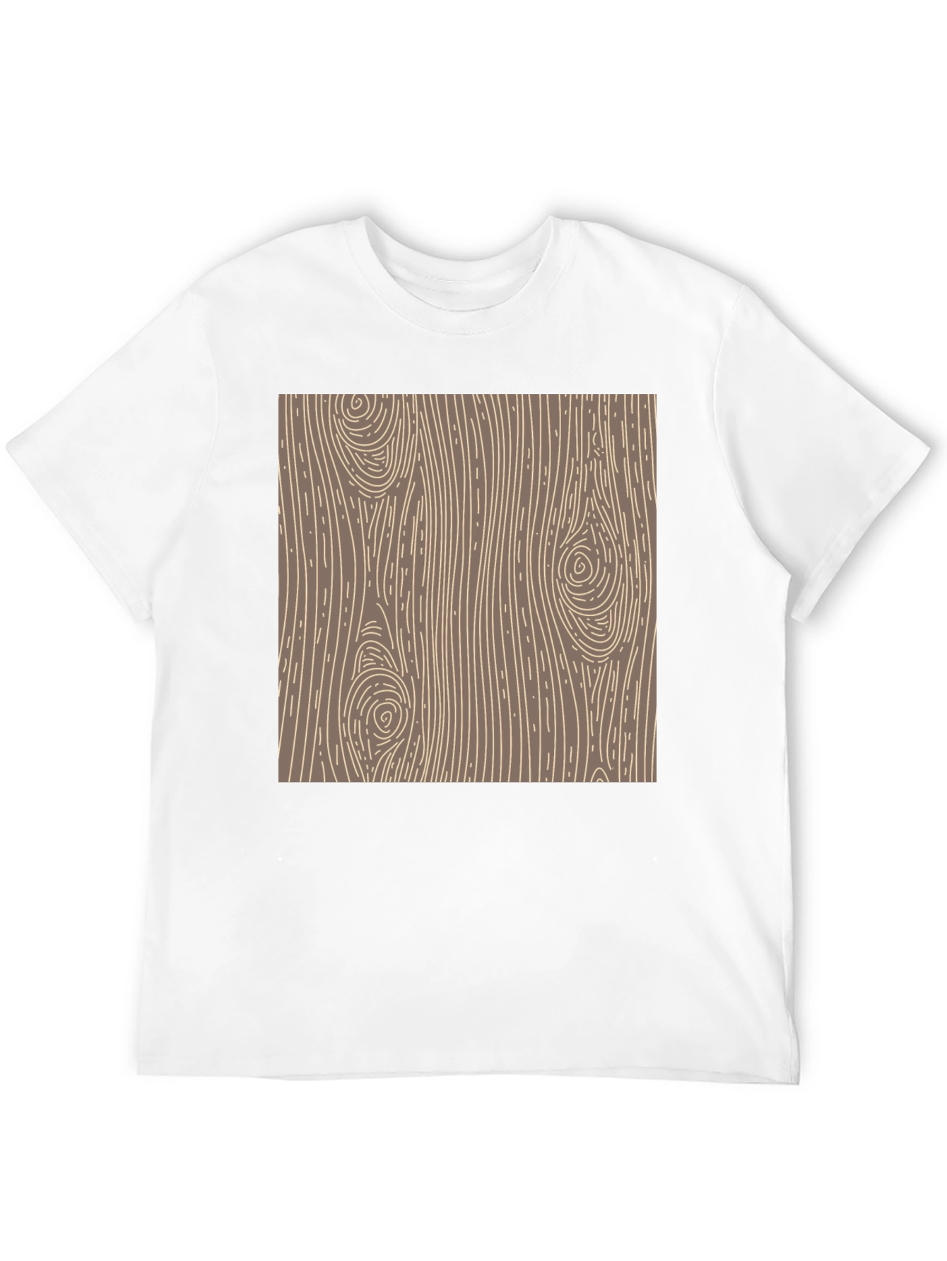 Wood Grain Graphic Tee - Classic Style