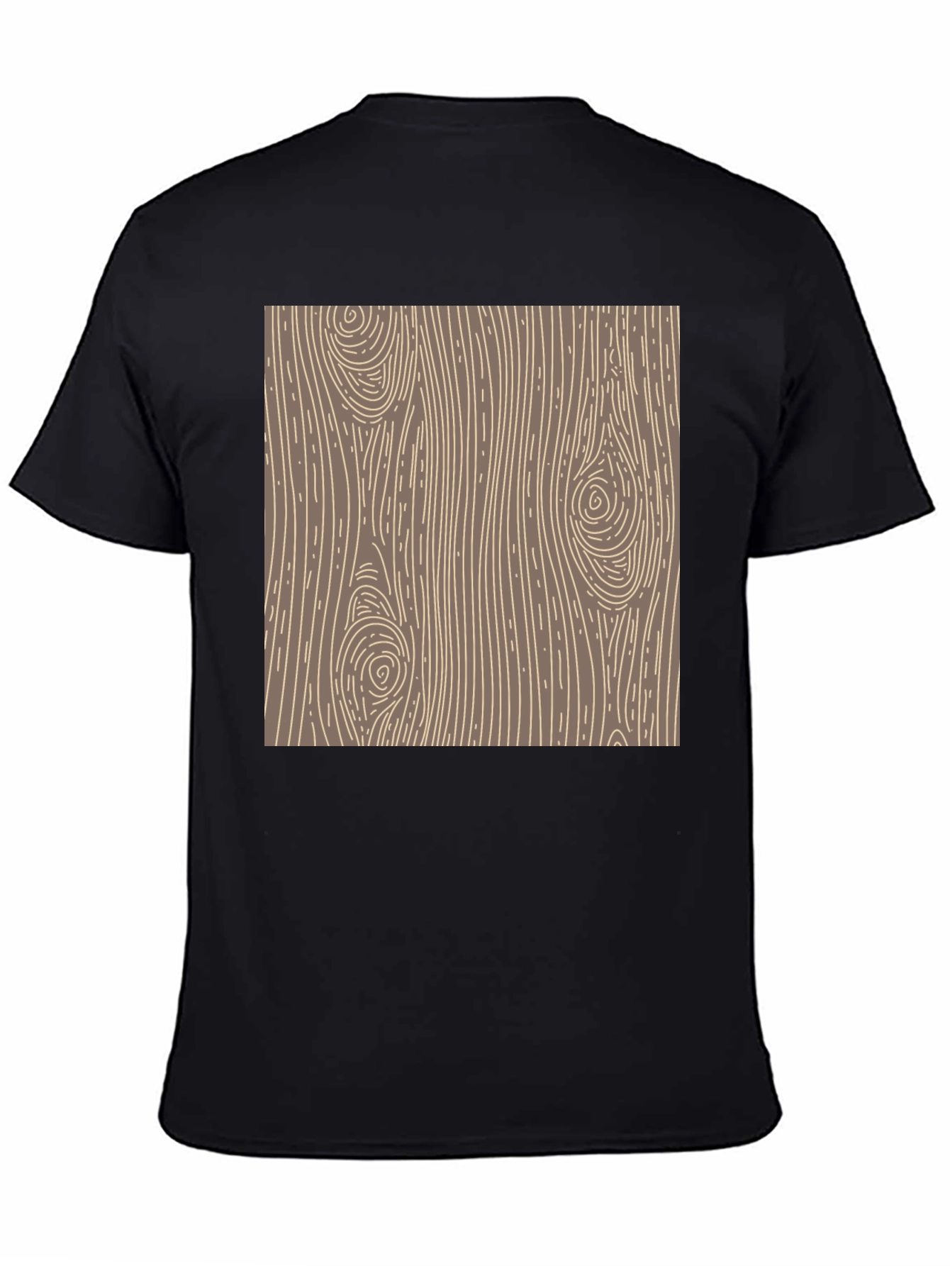 Wood Grain Graphic Tee - Classic Style