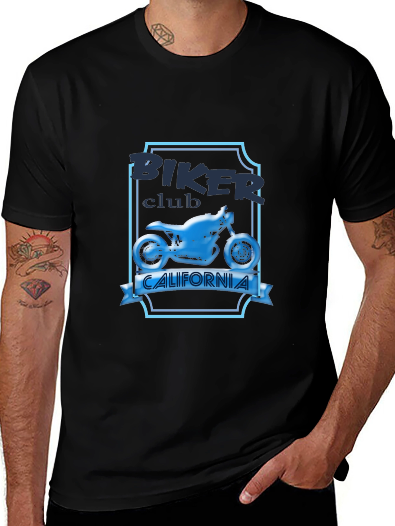 Biker Club California Graphic T-Shirt