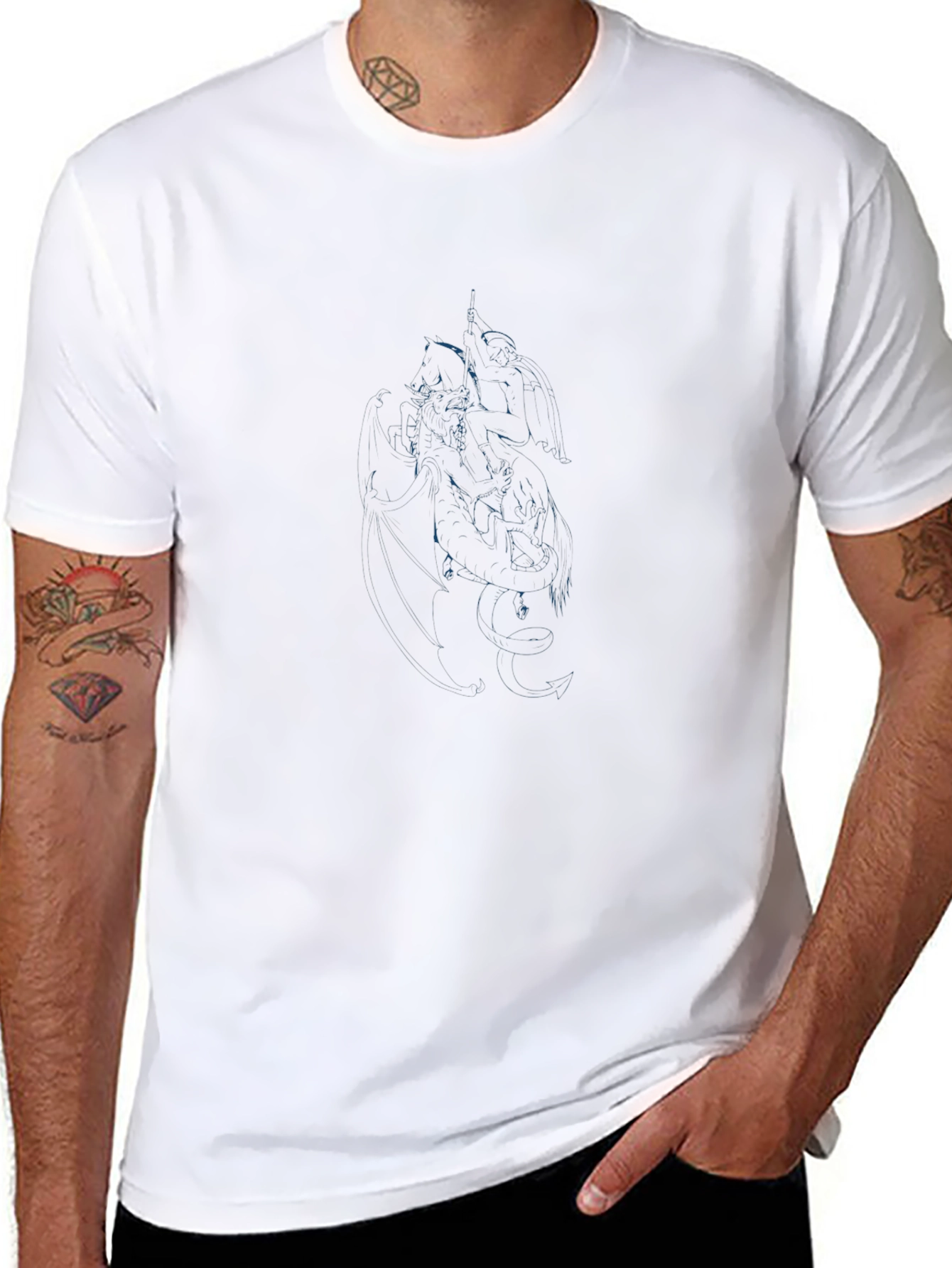 Dark Knight Graphic Tee - Black