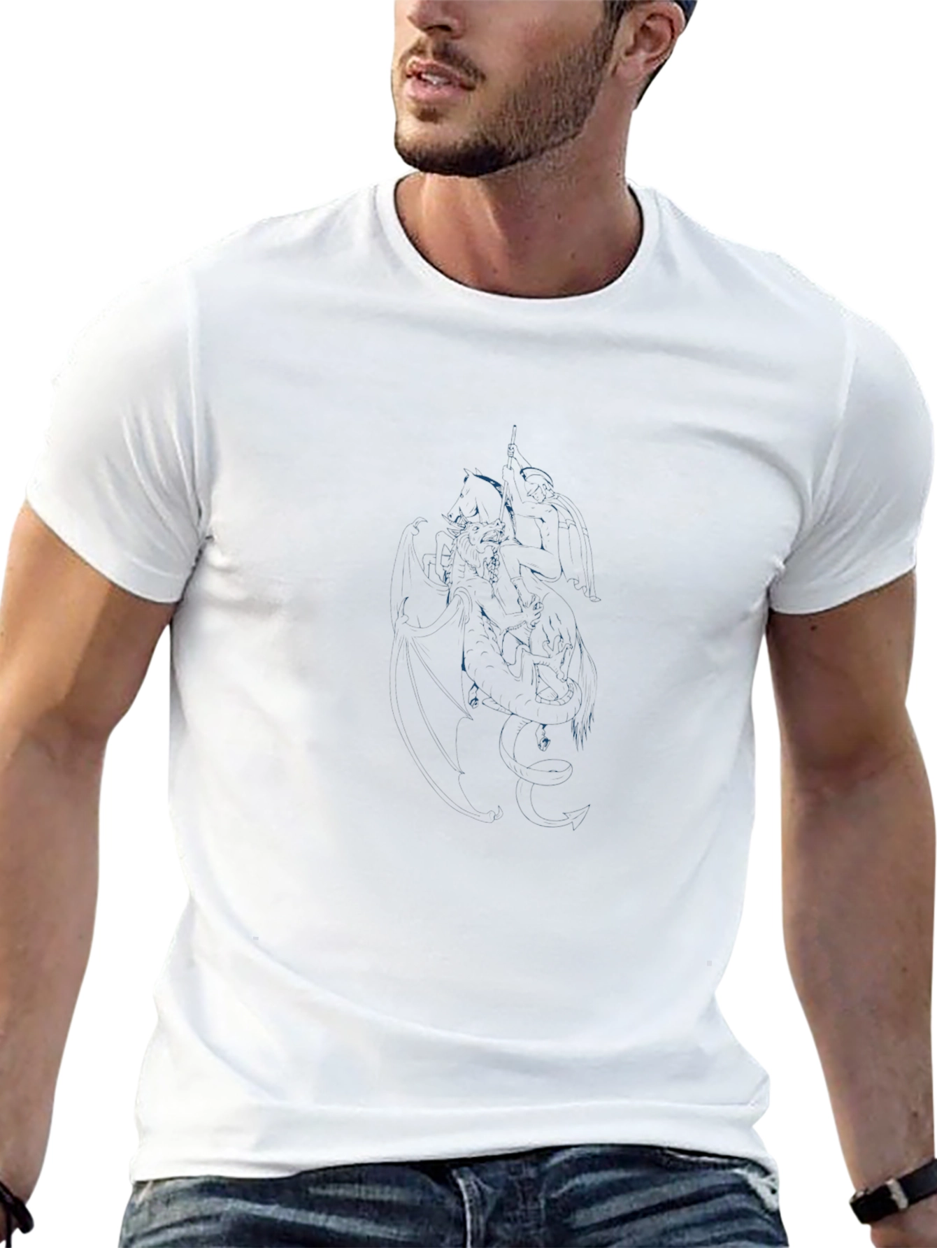Dark Knight Graphic Tee - Black