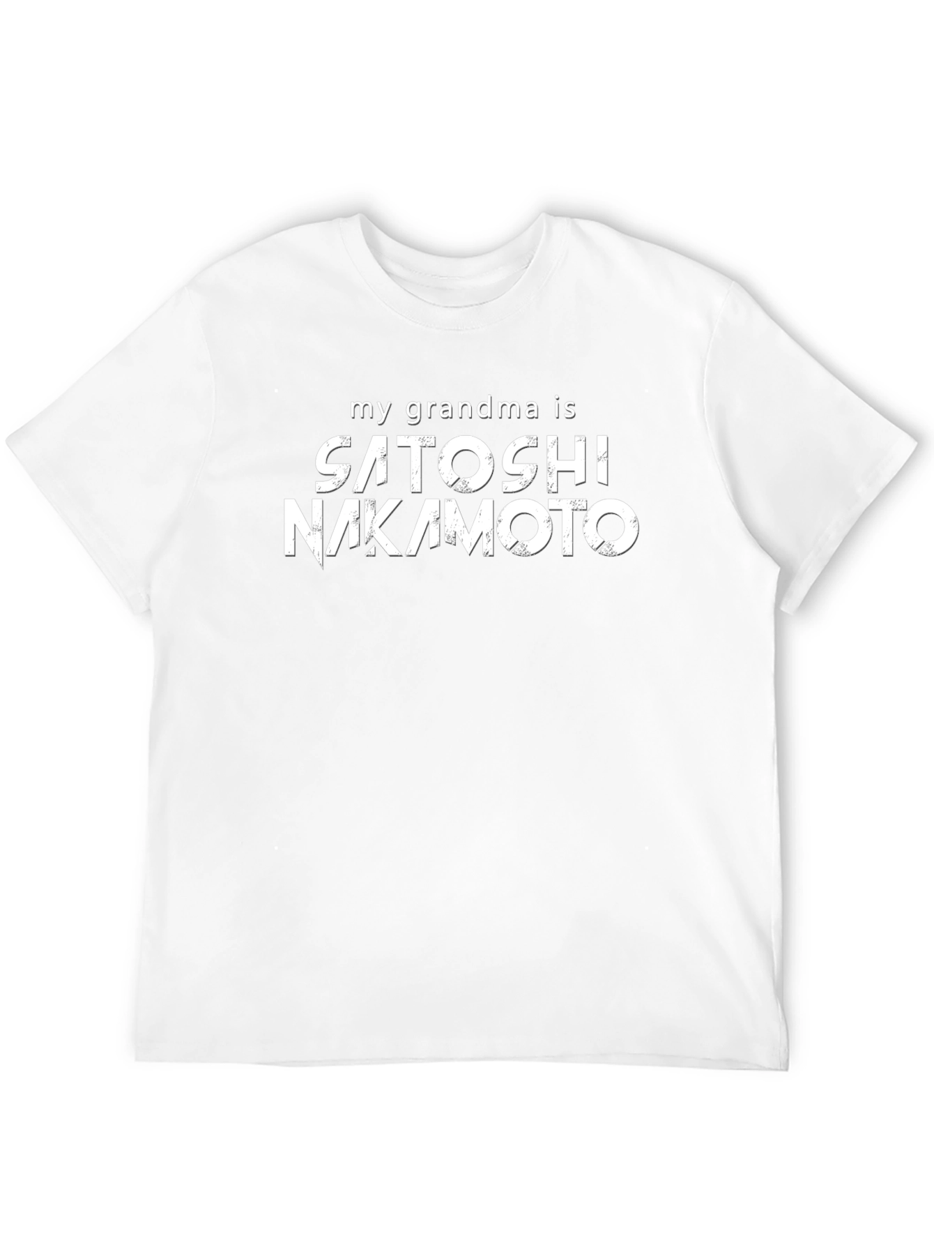Satoshi Nakamoto Grandma Black Cotton T-Shirt