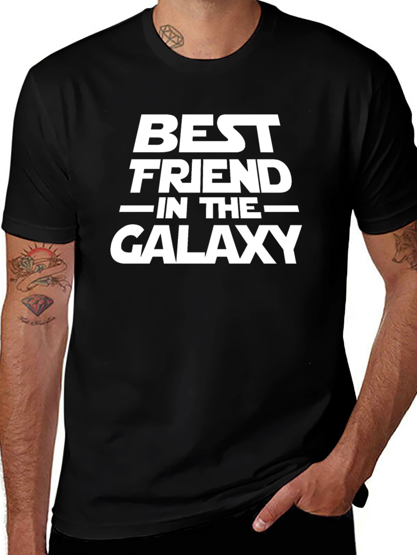 Best Friend in the Galaxy Black Graphic Tee