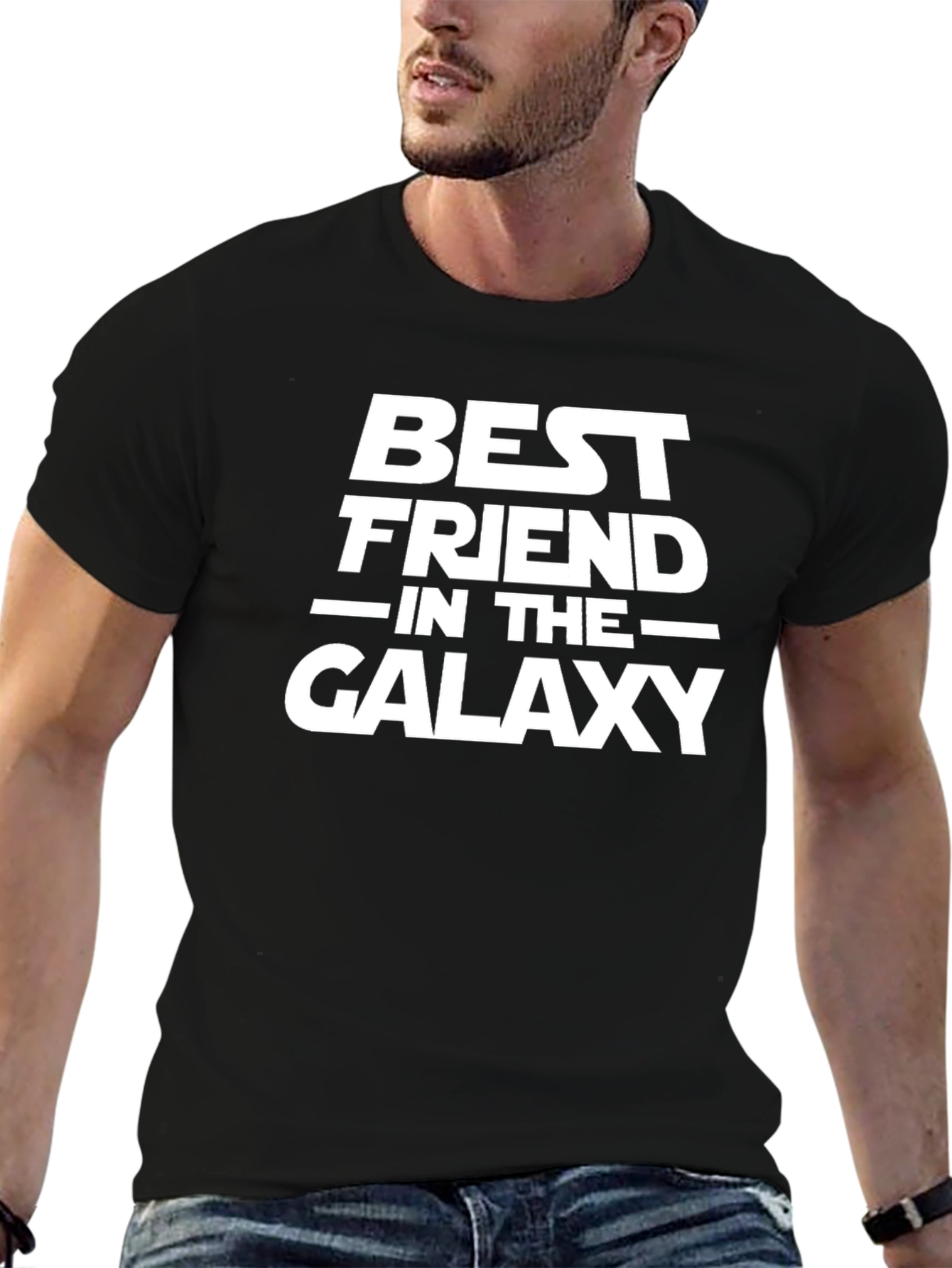 Best Friend in the Galaxy Black Graphic Tee