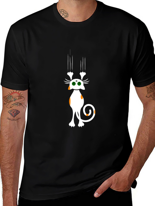 Cat Scratch T-Shirt - Funny Graphic Tee