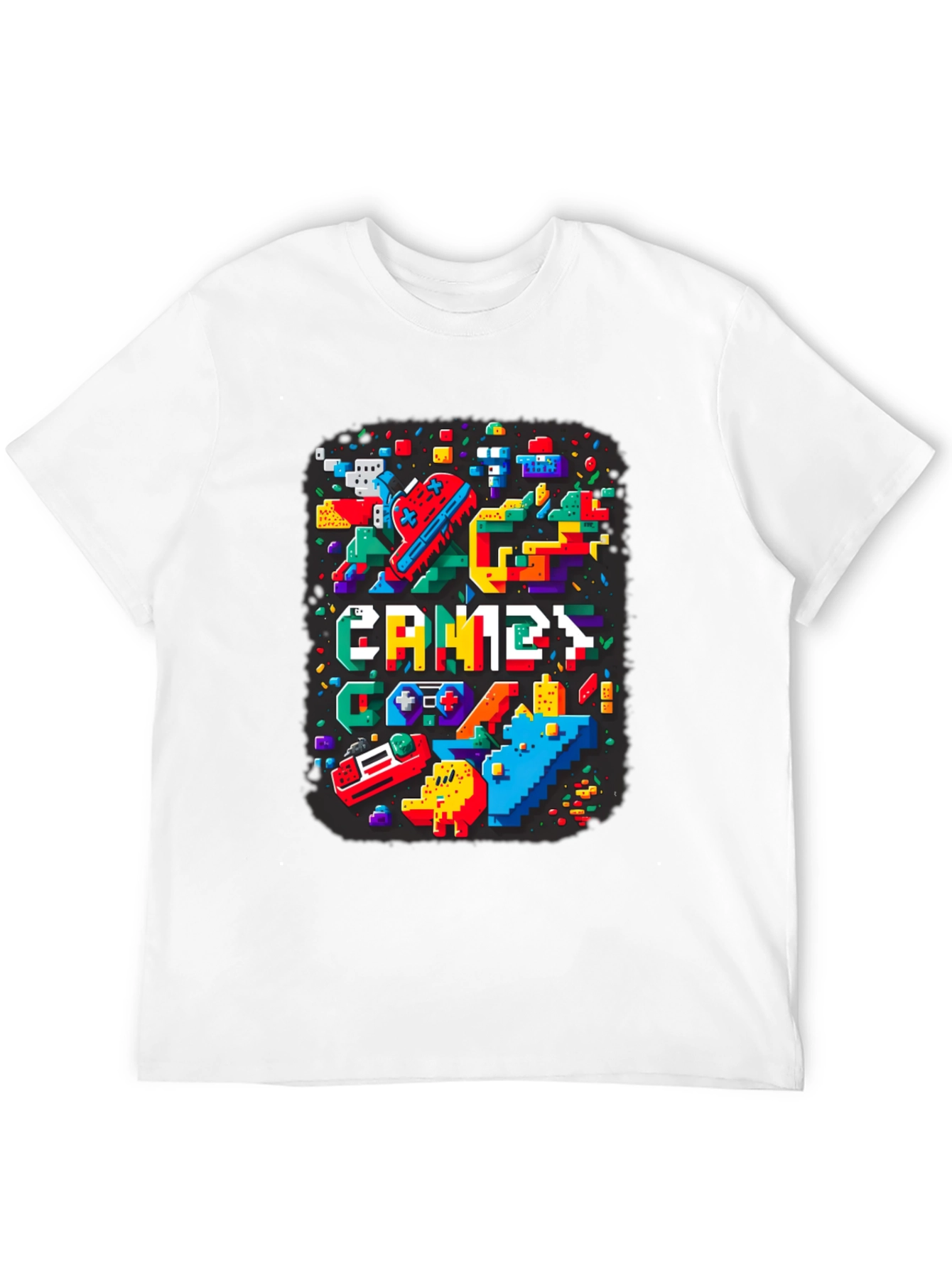 Retro Pixel Games T-Shirt - Gamer Style