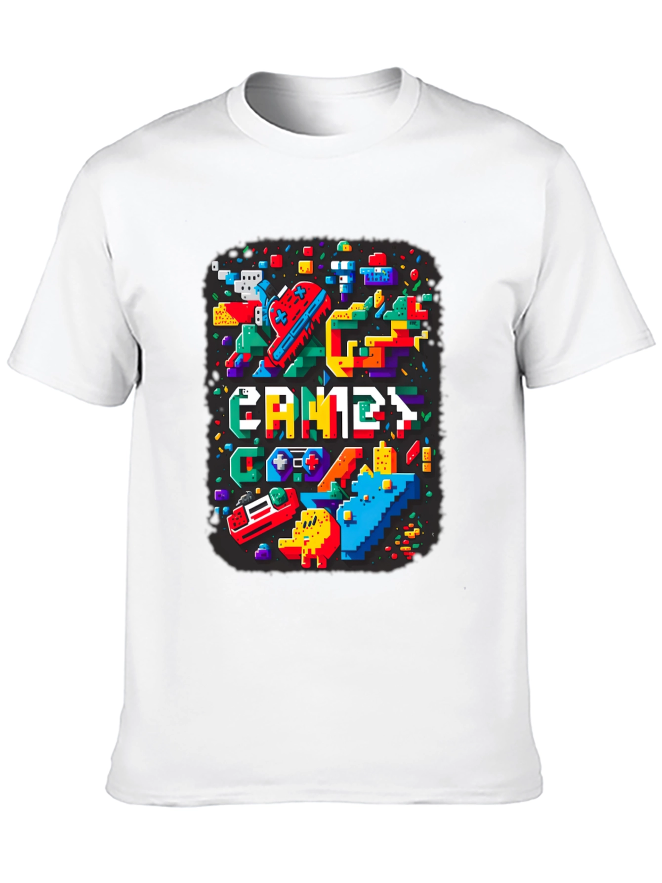 Retro Pixel Games T-Shirt - Gamer Style