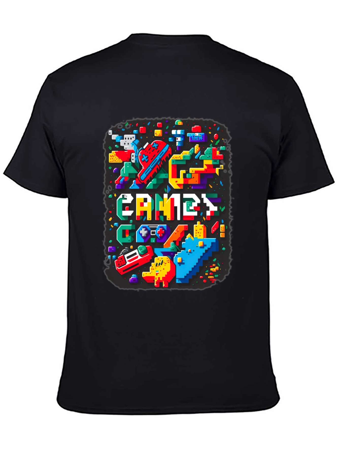Retro Pixel Games T-Shirt - Gamer Style