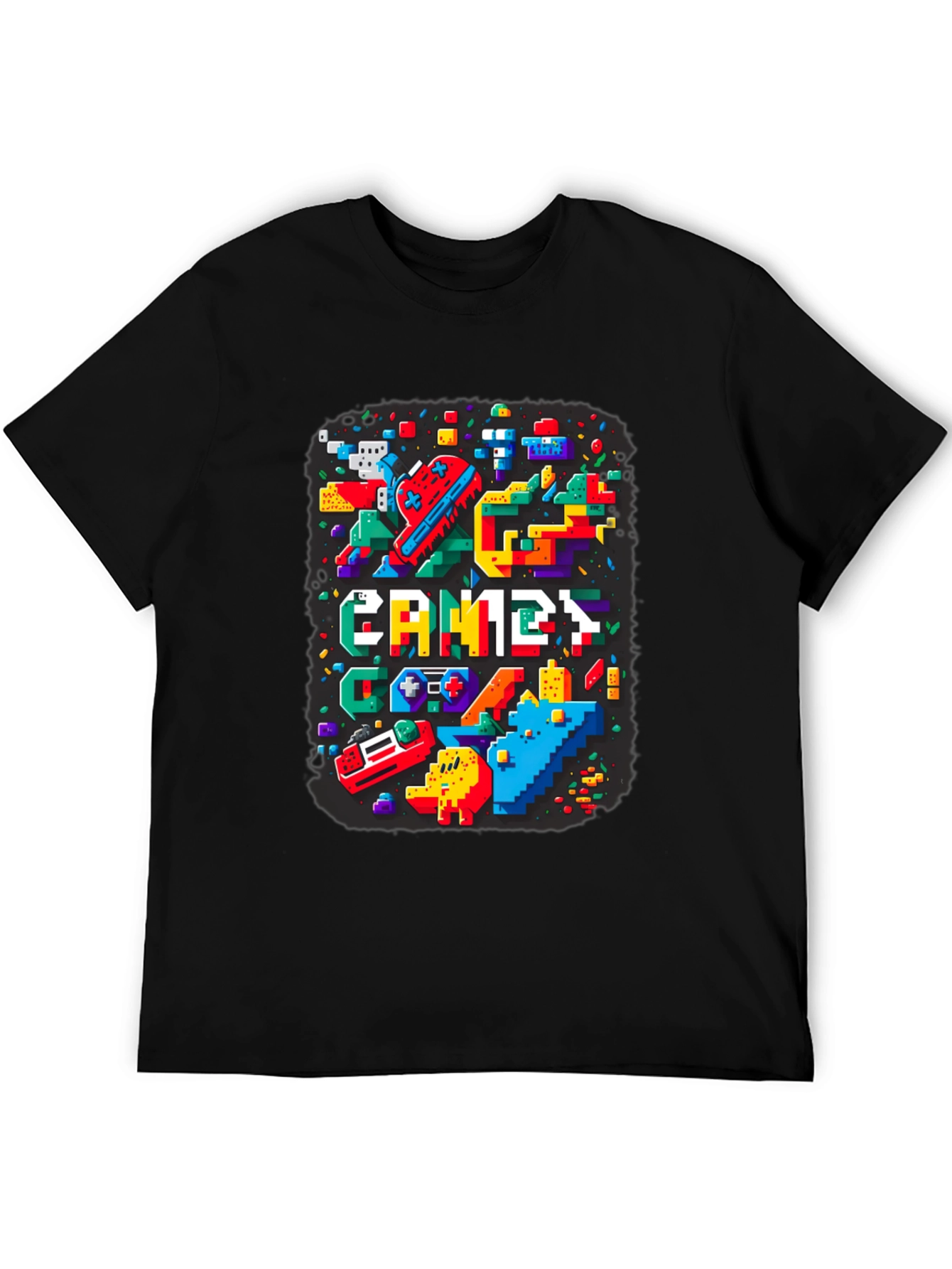 Retro Pixel Games T-Shirt - Gamer Style