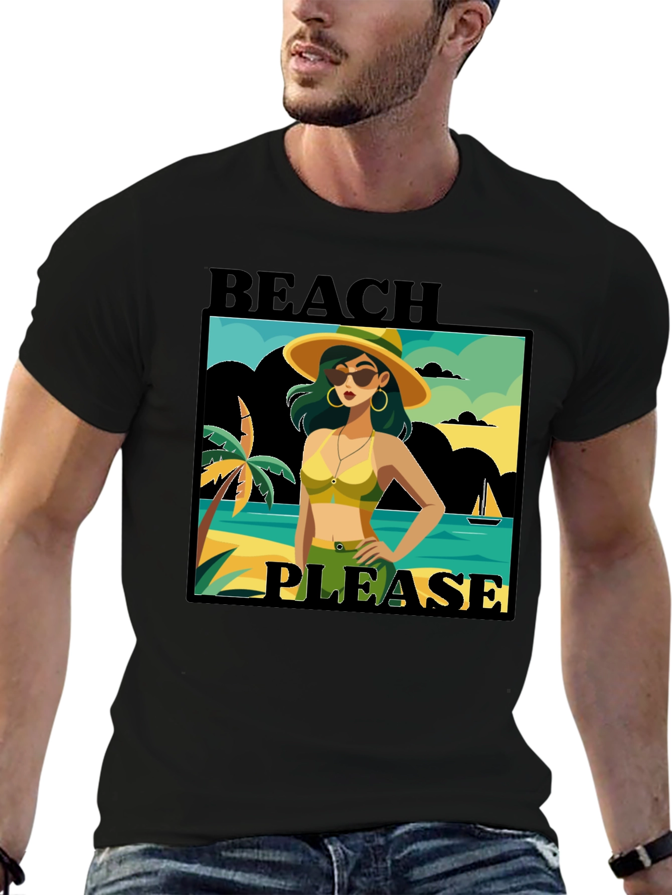 Beach Please T-Shirt - Vacation Vibes