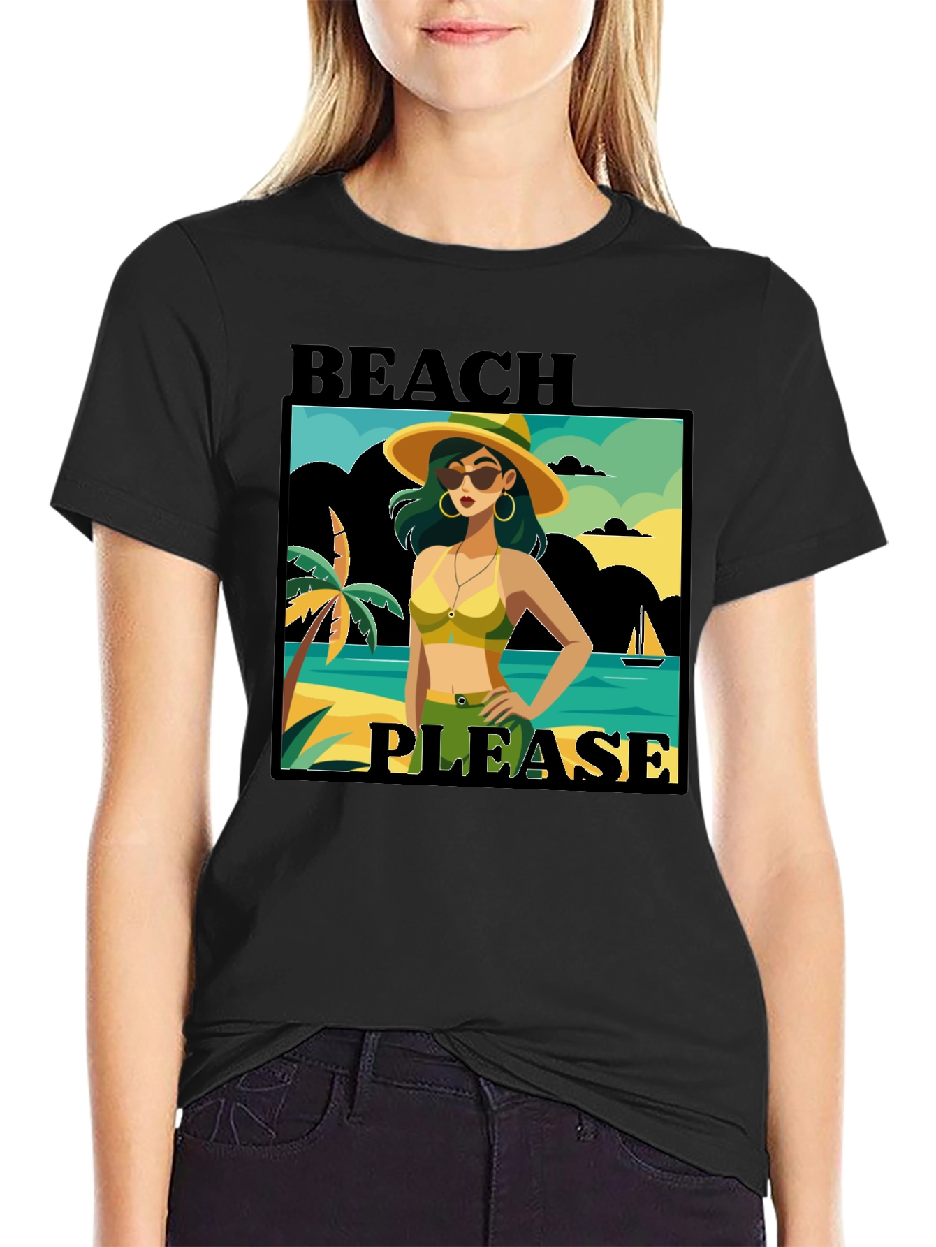 Beach Please T-Shirt - Vacation Vibes