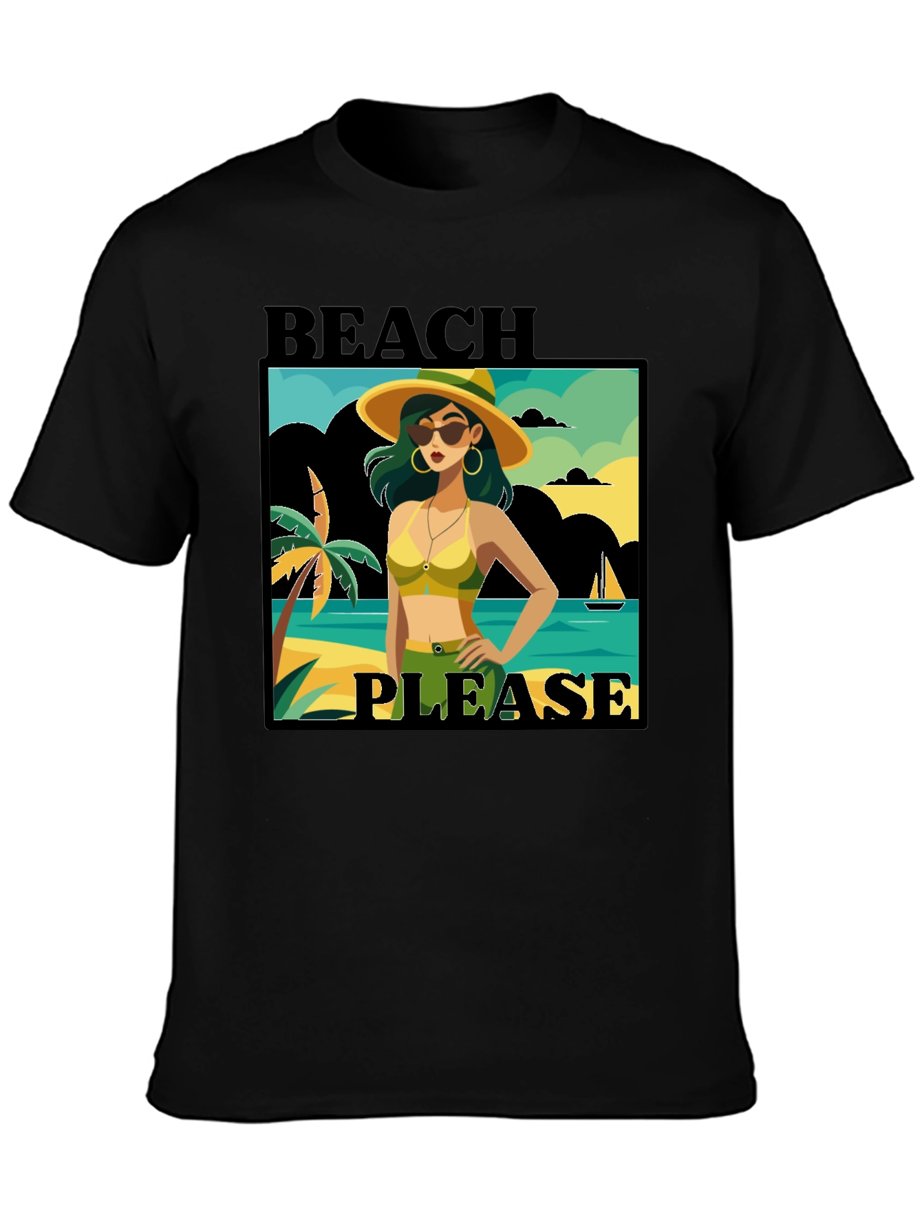 Beach Please T-Shirt - Vacation Vibes