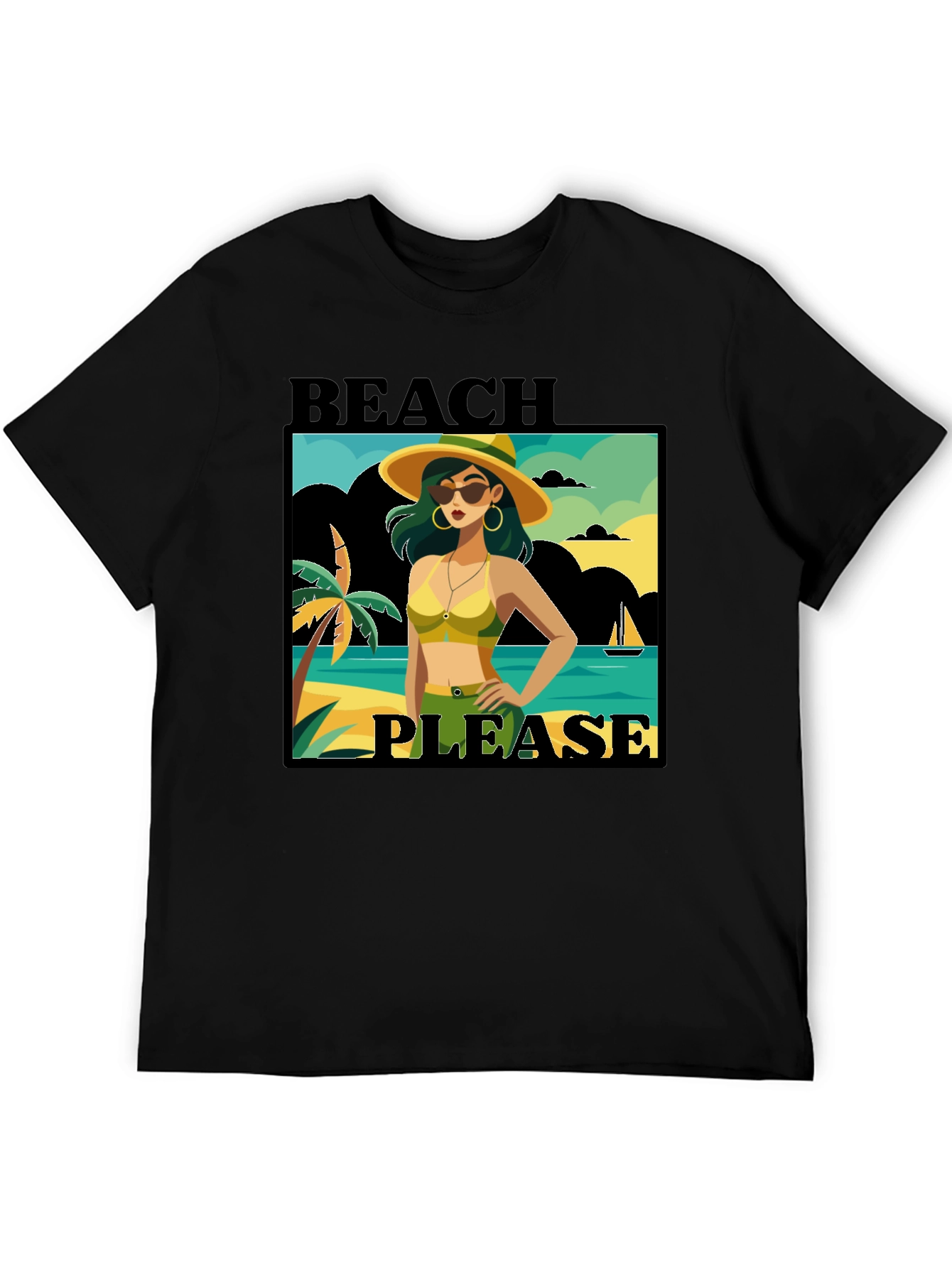 Beach Please T-Shirt - Vacation Vibes