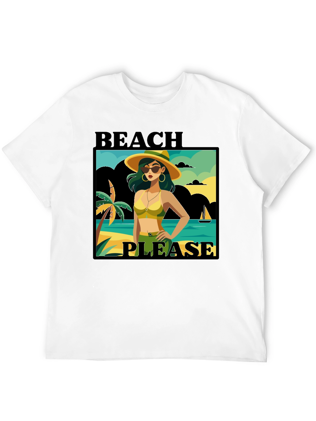Beach Please T-Shirt - Vacation Vibes