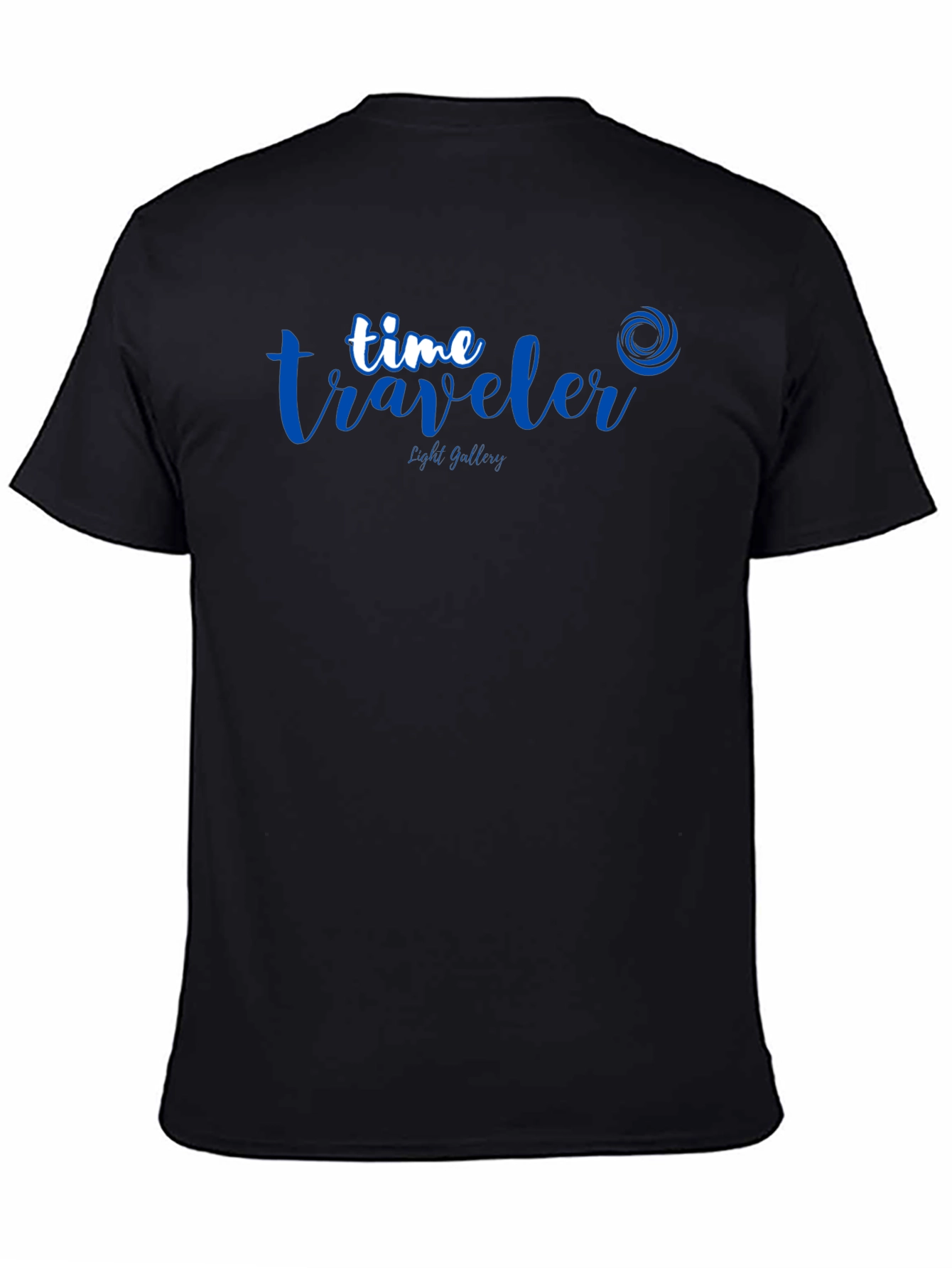 Time Traveler Black Graphic Tee - Premium Cotton Blend