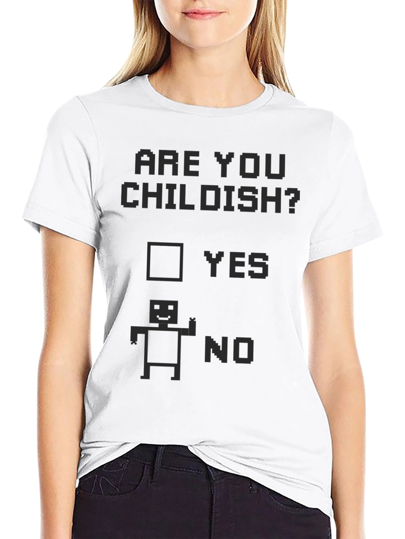 Are You Childish? Funny Graphic Novelty T-Shirt