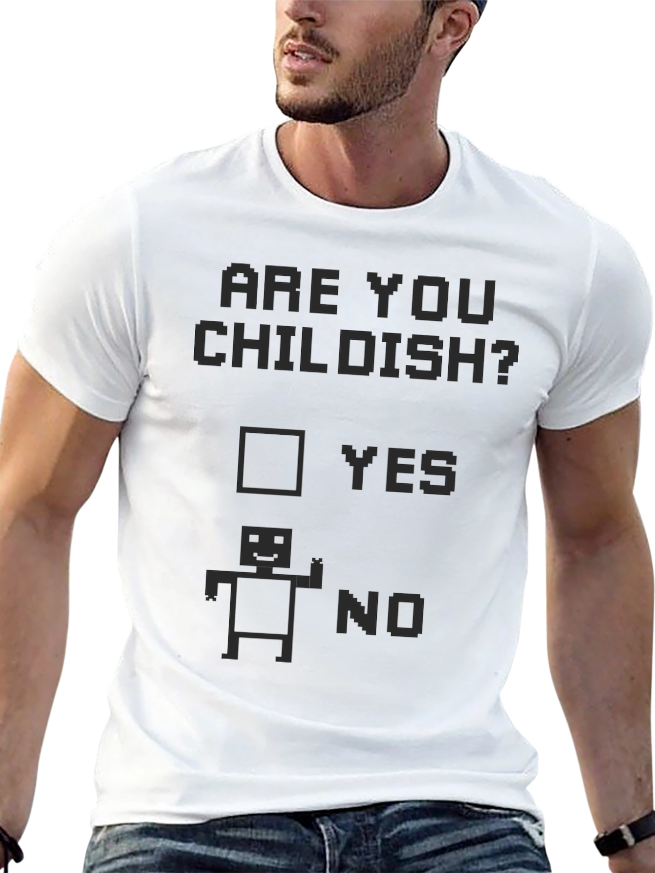 Are You Childish? Funny Graphic Novelty T-Shirt