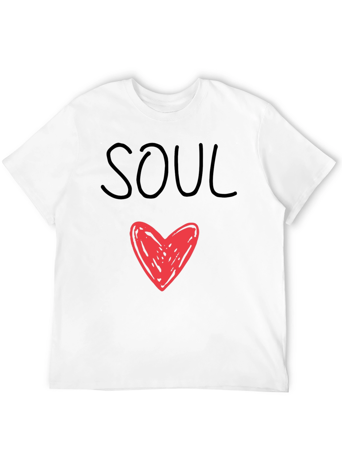 Soul Heart Graphic Tee - Mens Black T-Shirt