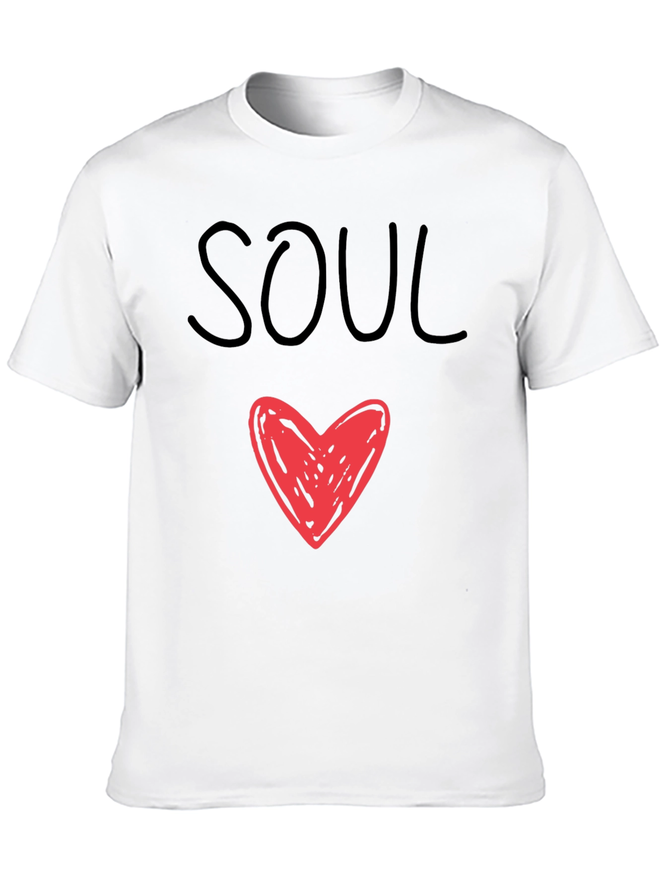 Soul Heart Graphic Tee - Mens Black T-Shirt