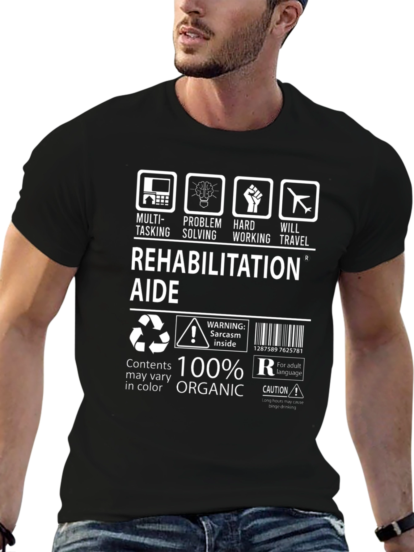 Rehabilitation Aide T-Shirt - 100% Organic