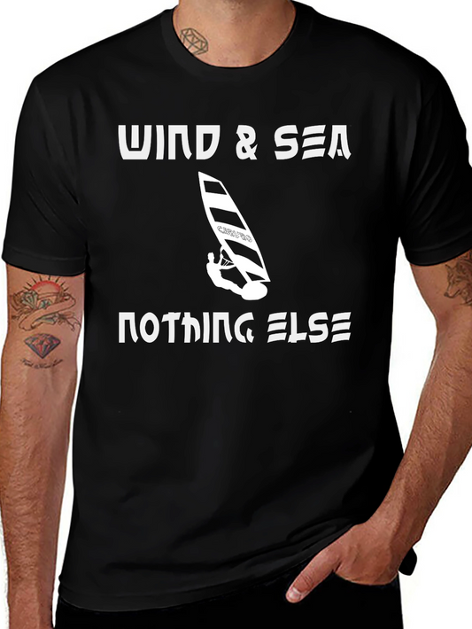 Wind & Sea Black Graphic Tee
