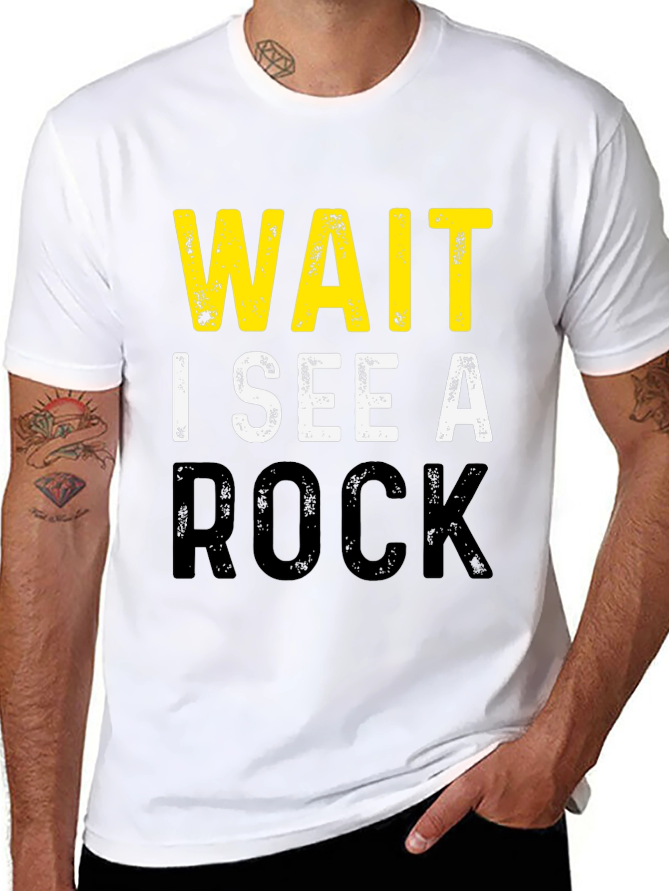 Wait I See A Rock Funny Geology T-Shirt