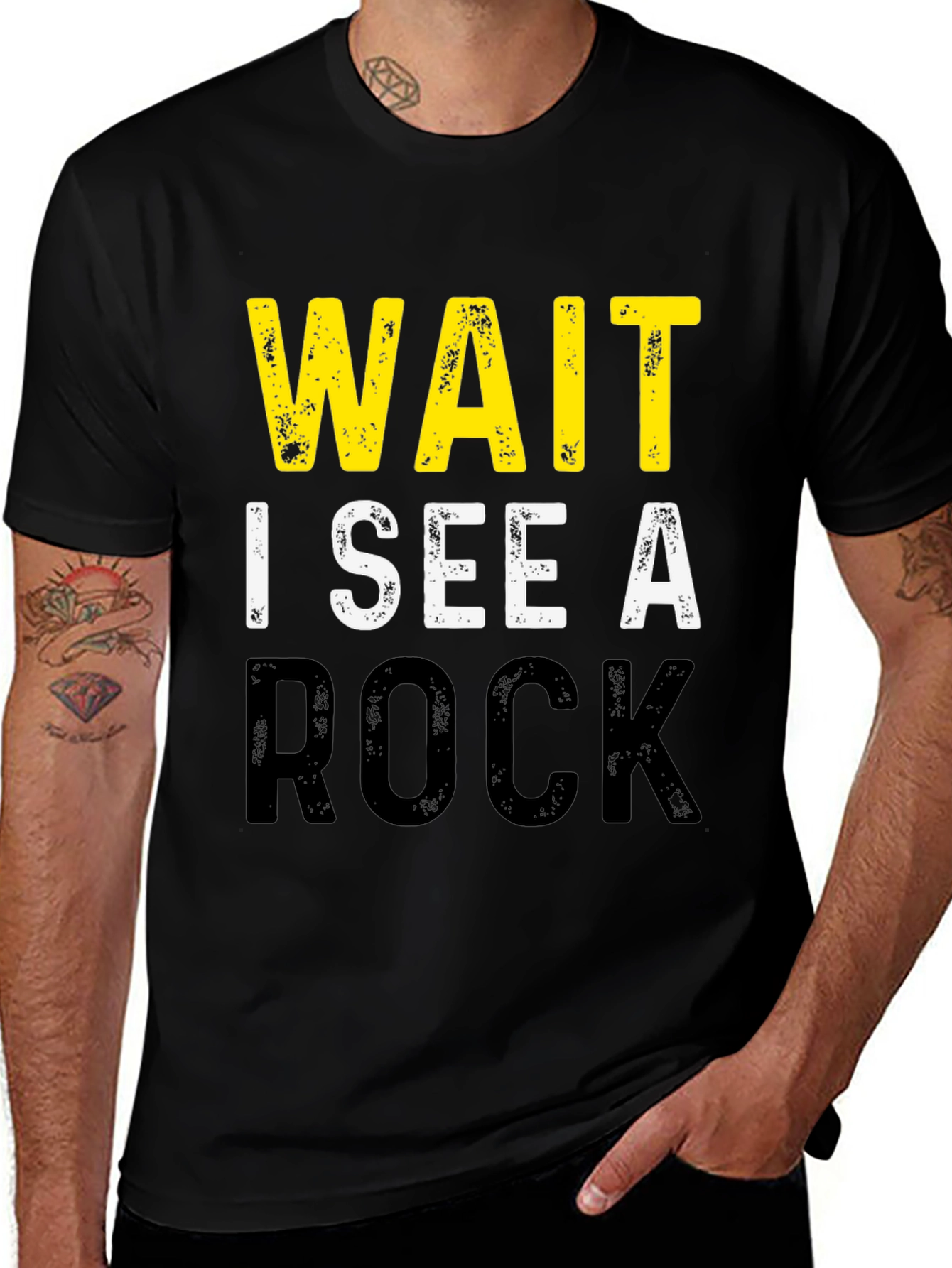 Wait I See A Rock Funny Geology T-Shirt