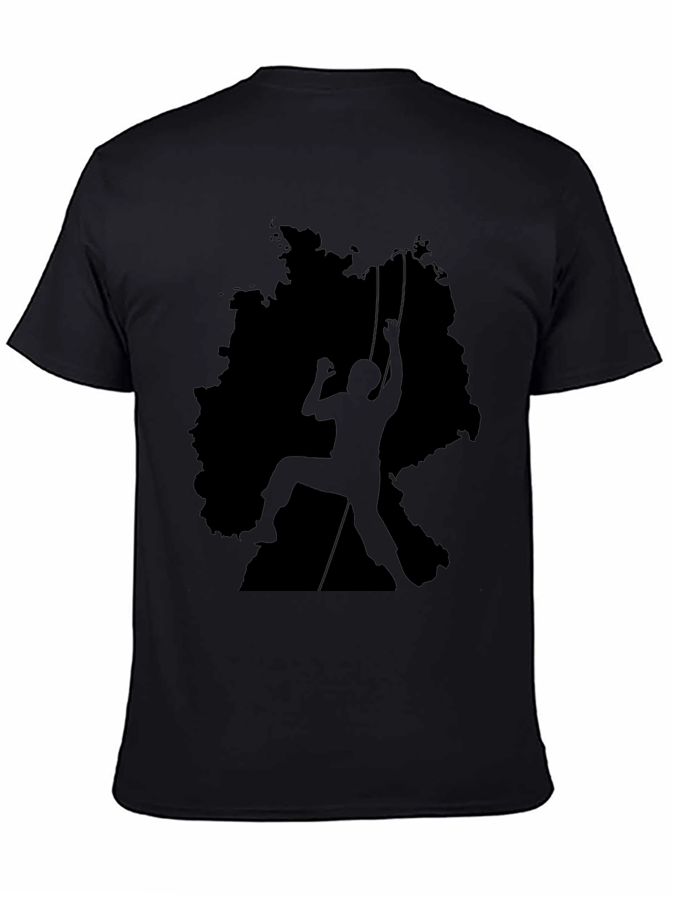 Climbing Germany T-Shirt - Black Graphic Tee