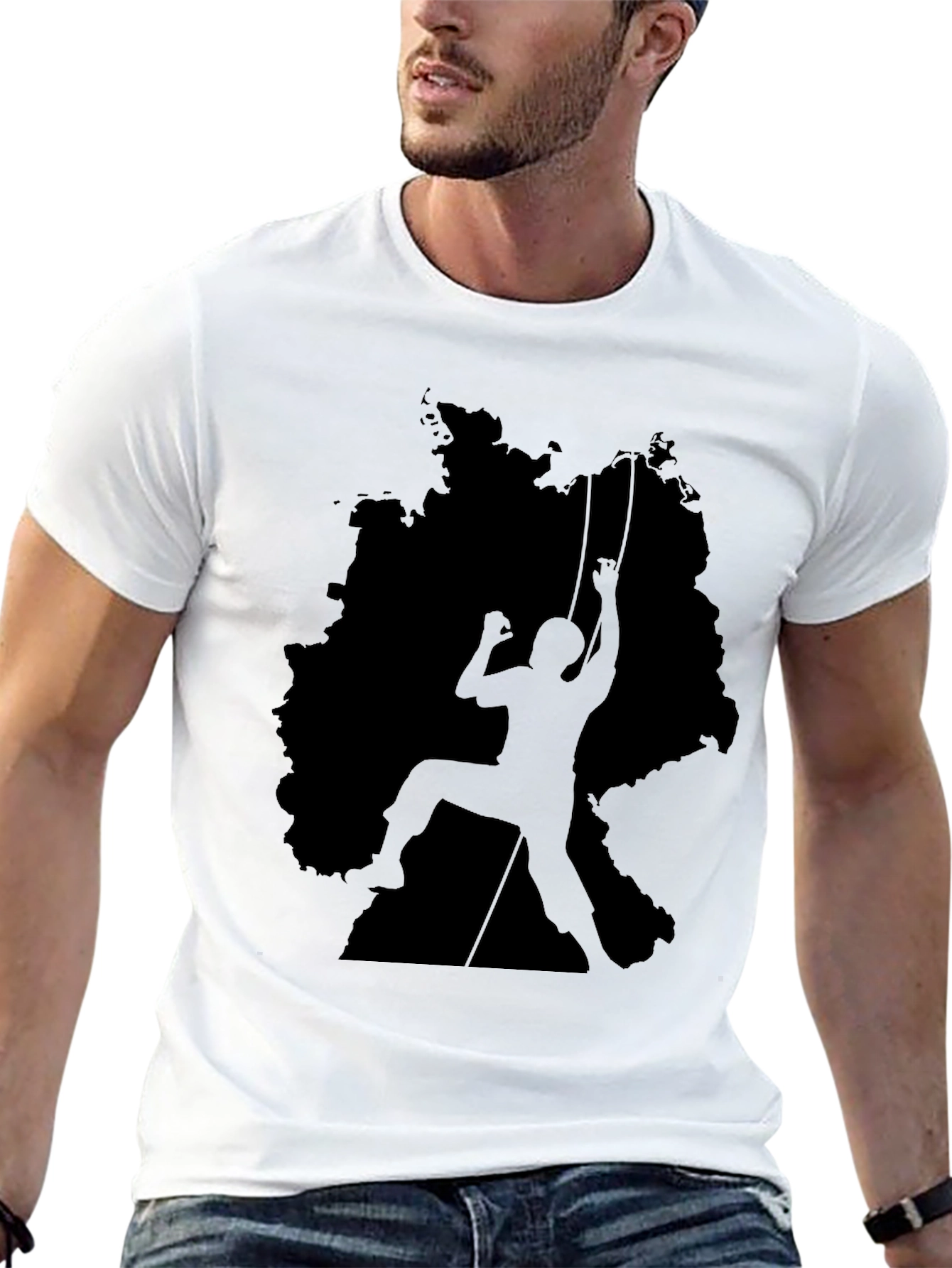 Climbing Germany T-Shirt - Black Graphic Tee