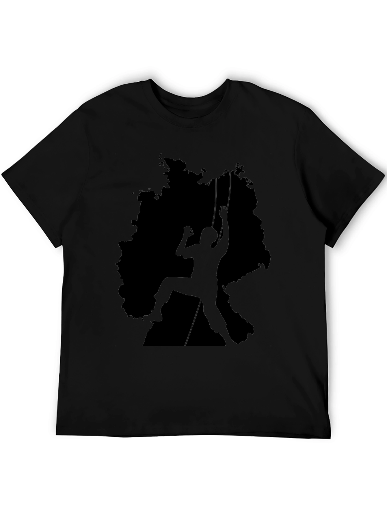 Climbing Germany T-Shirt - Black Graphic Tee