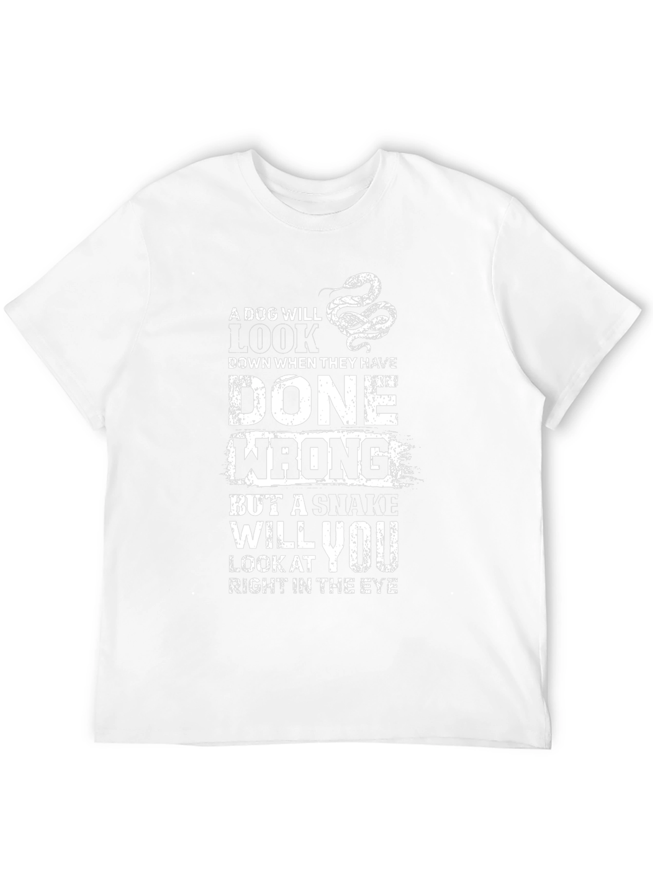 Dog vs Snake Graphic Tee - Mens Black T-Shirt